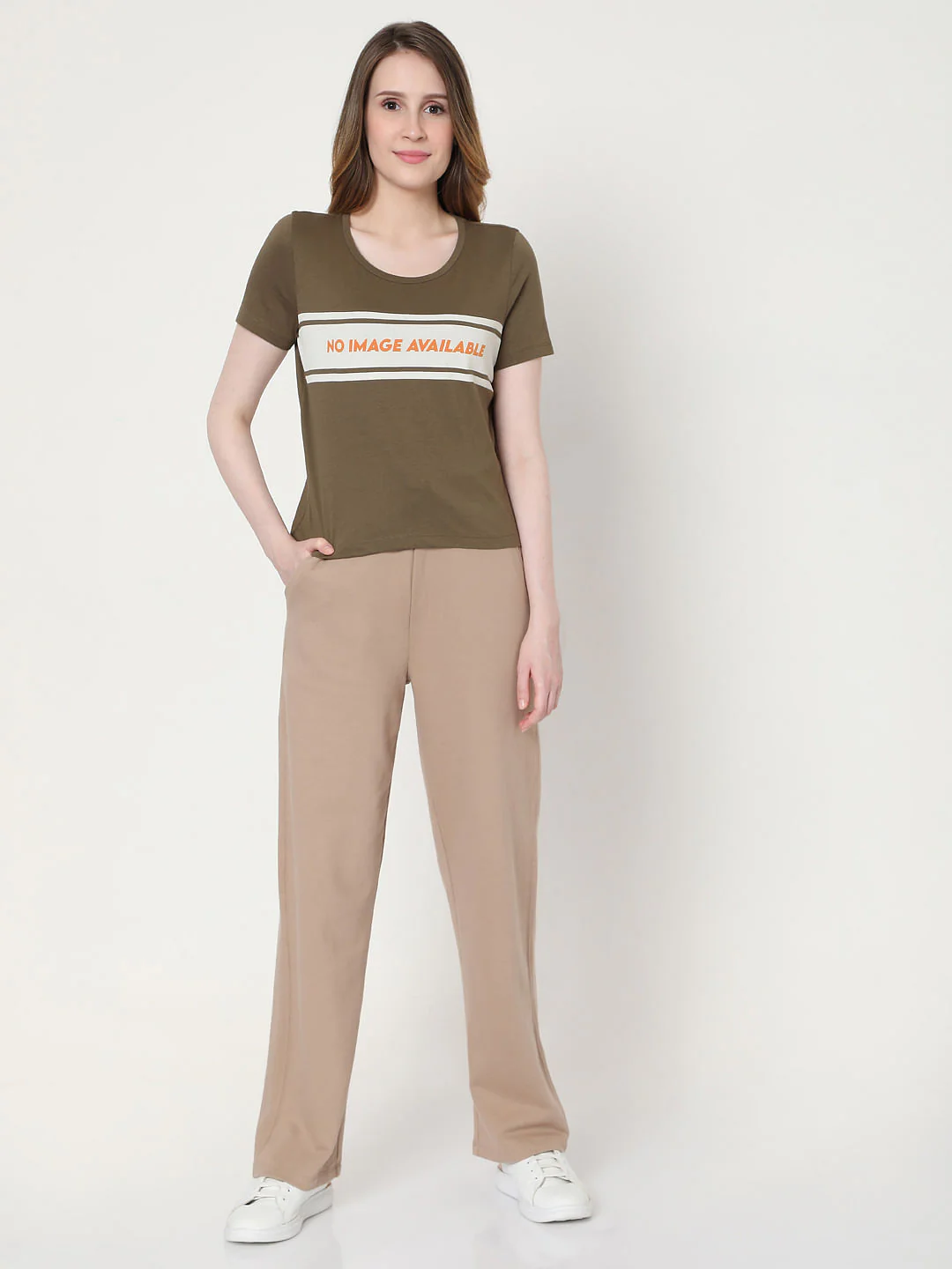 Green Text Print T-Shirt - Image 4