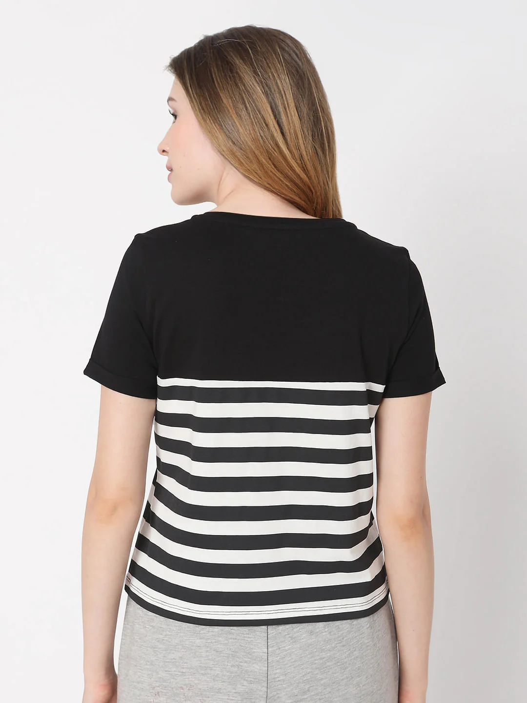 Black Striped T-Shirt - Image 3