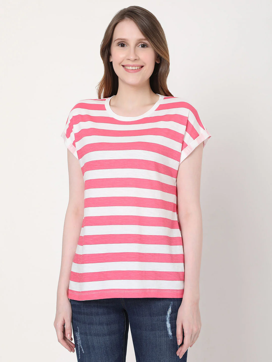 Pink Striped T-Shirt