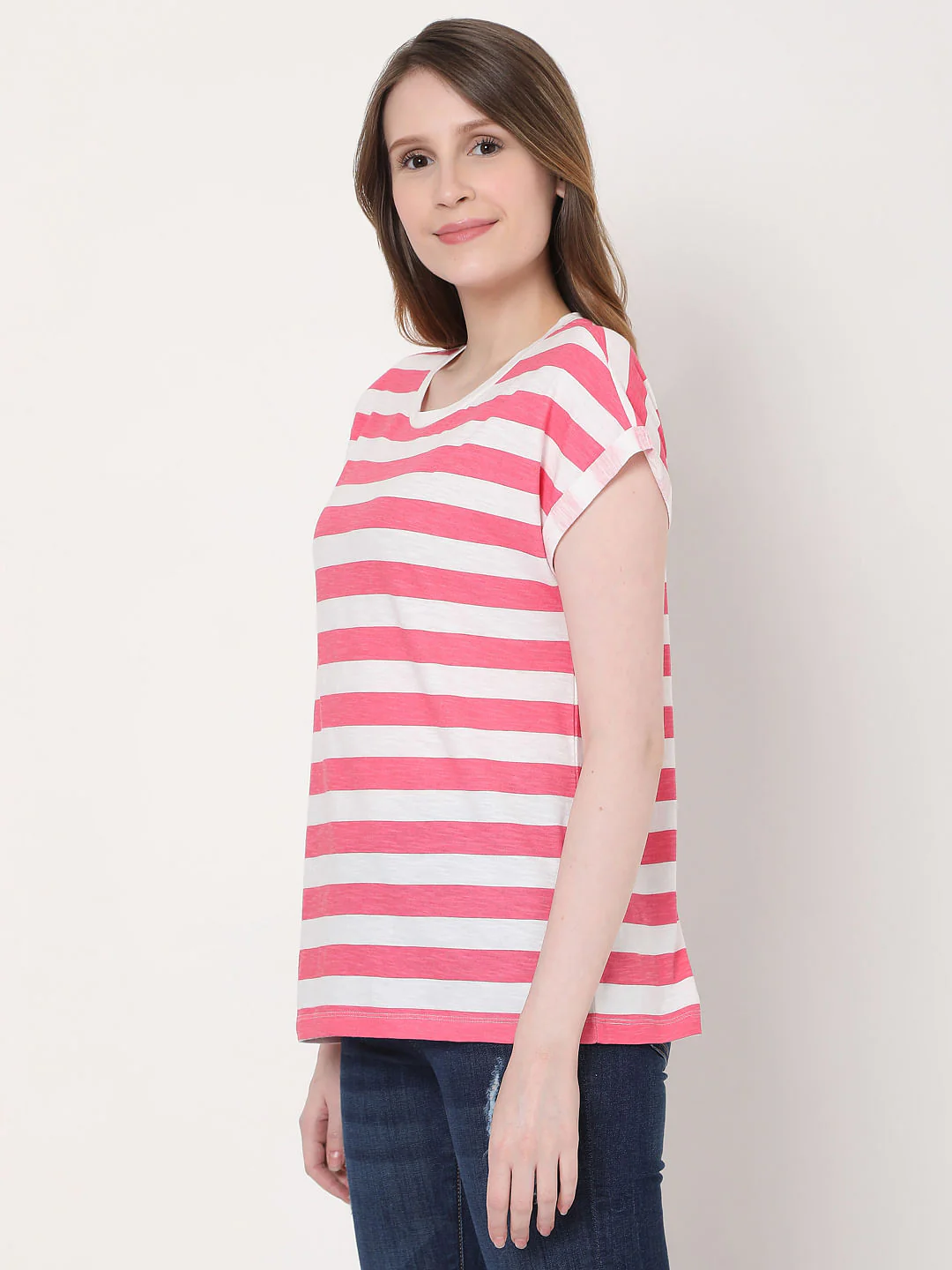 Pink Striped T-Shirt - Image 2