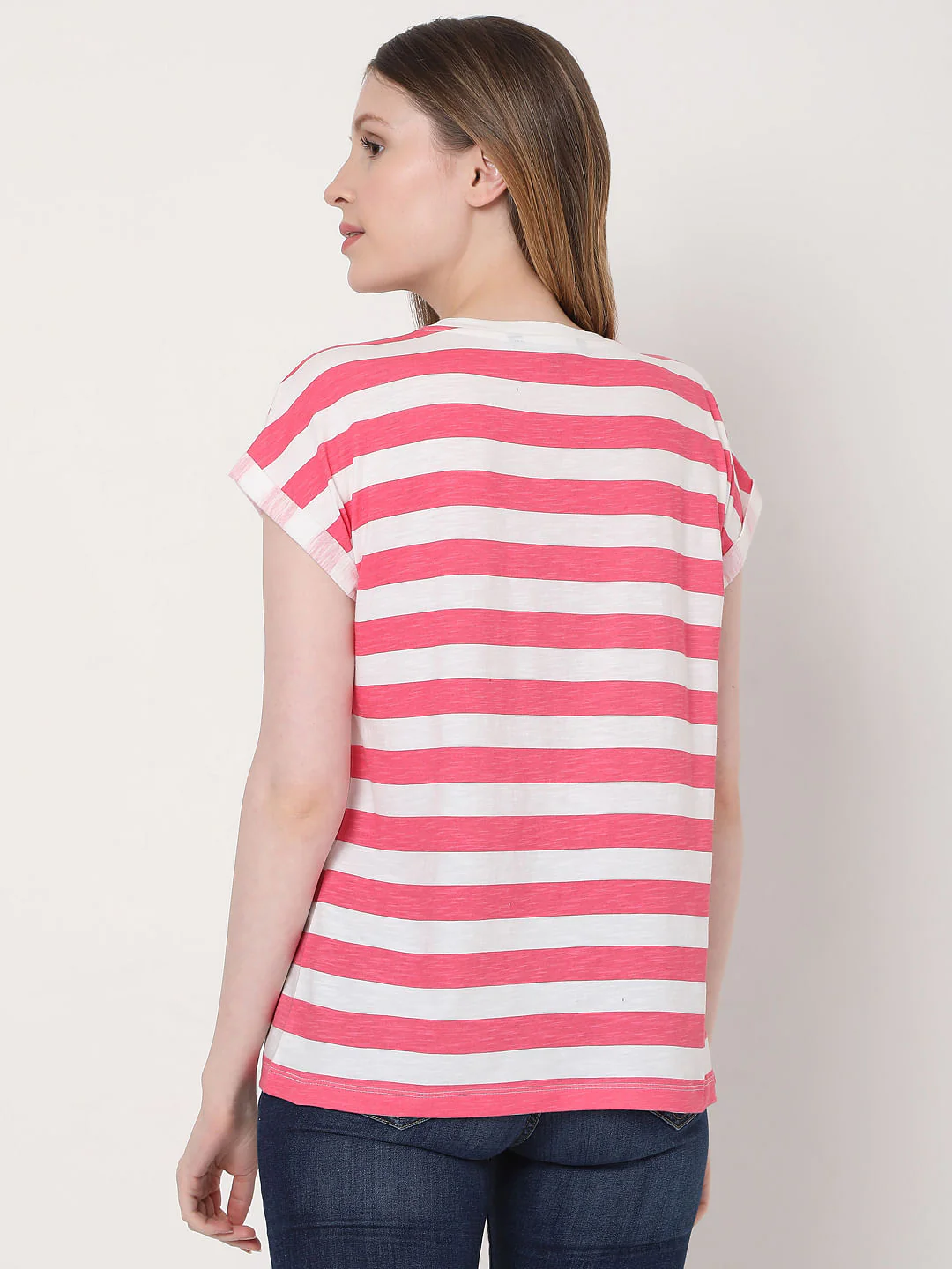 Pink Striped T-Shirt - Image 3