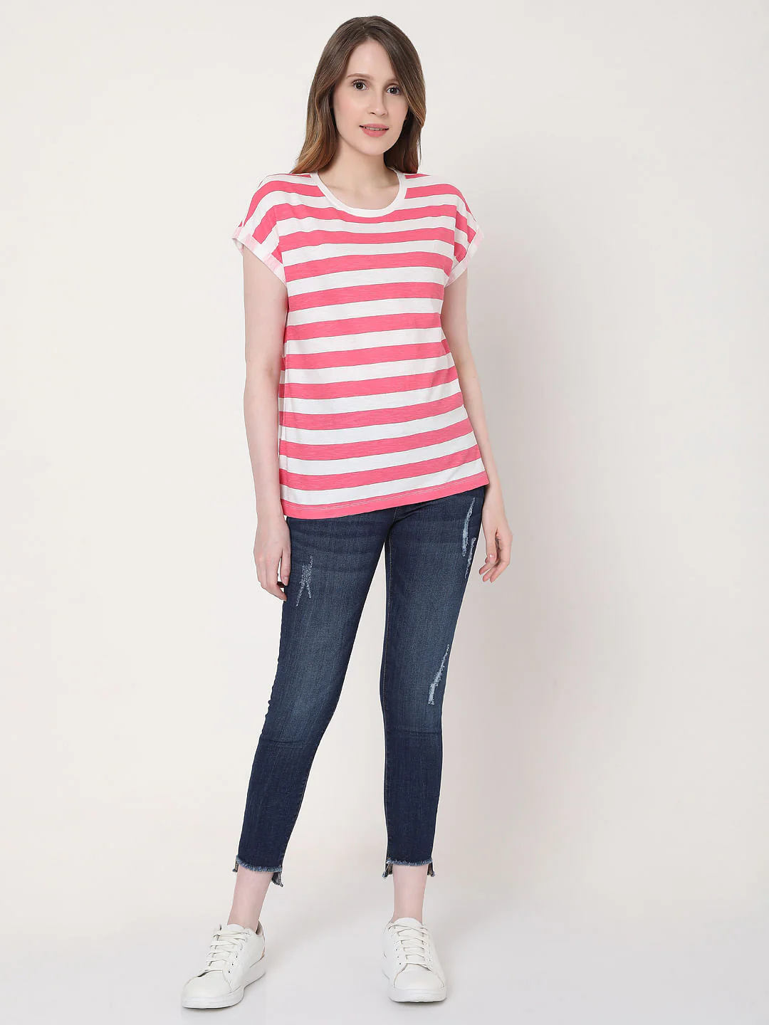 Pink Striped T-Shirt - Image 4