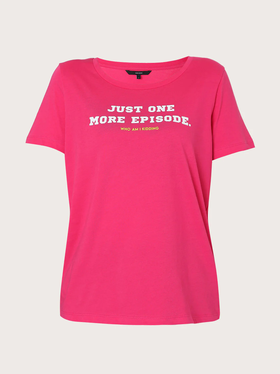 Pink Slogan Print T-Shirt - Image 6