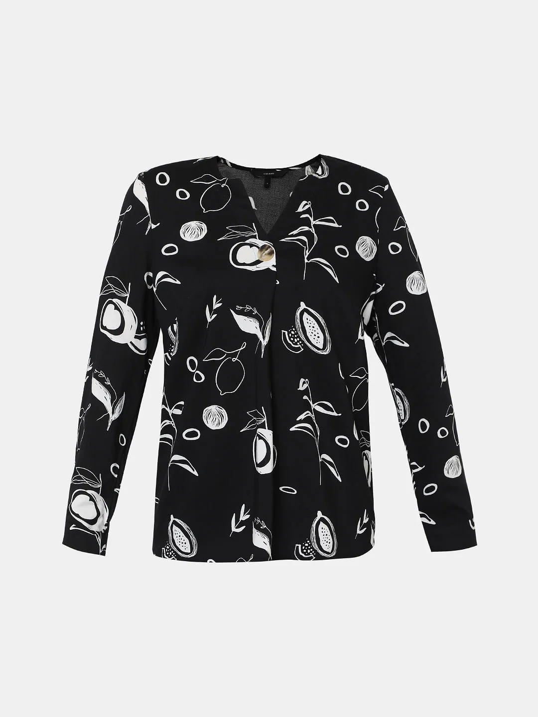 Black Printed Top - Image 7
