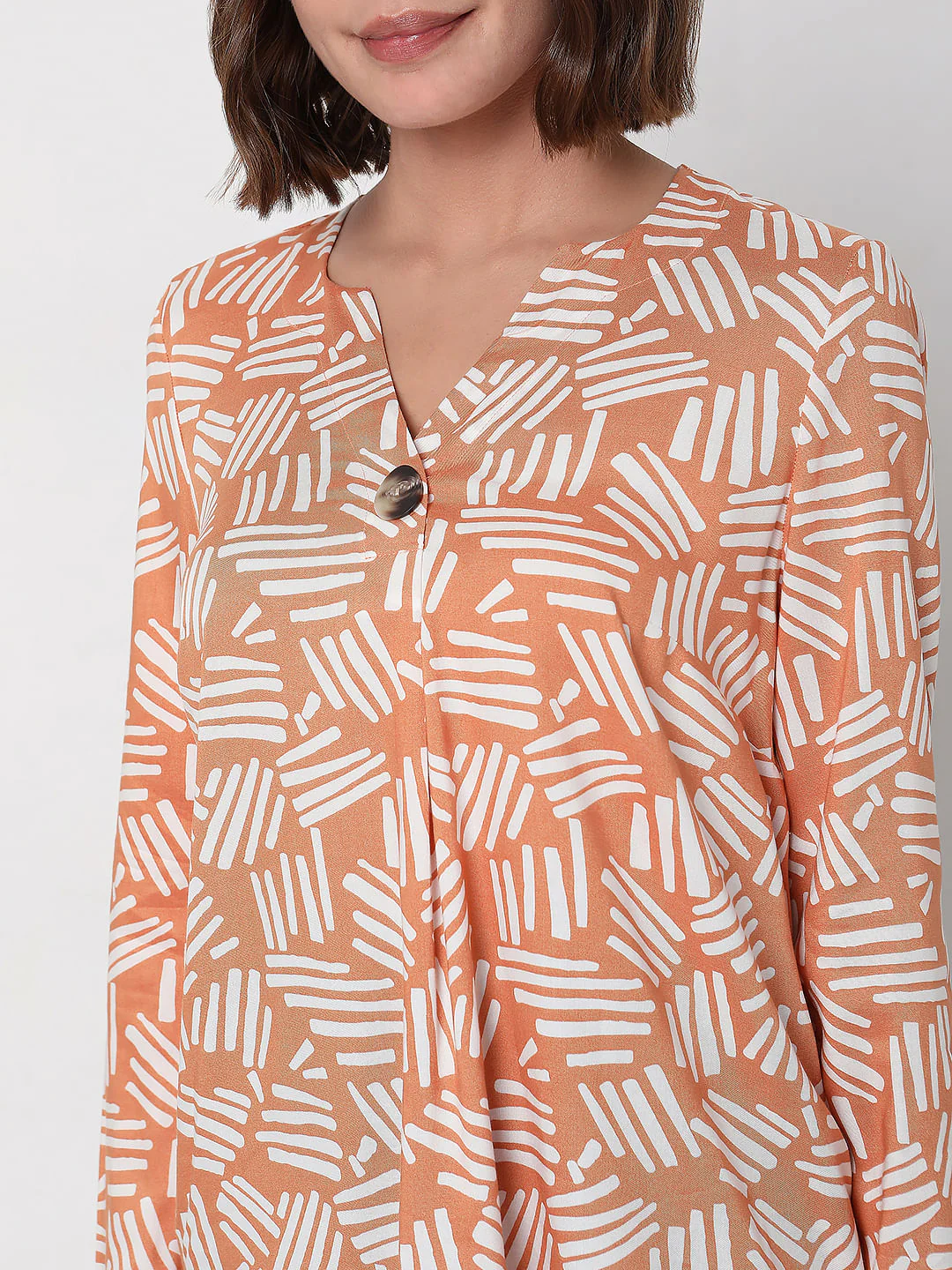Orange Printed Top - Image 6