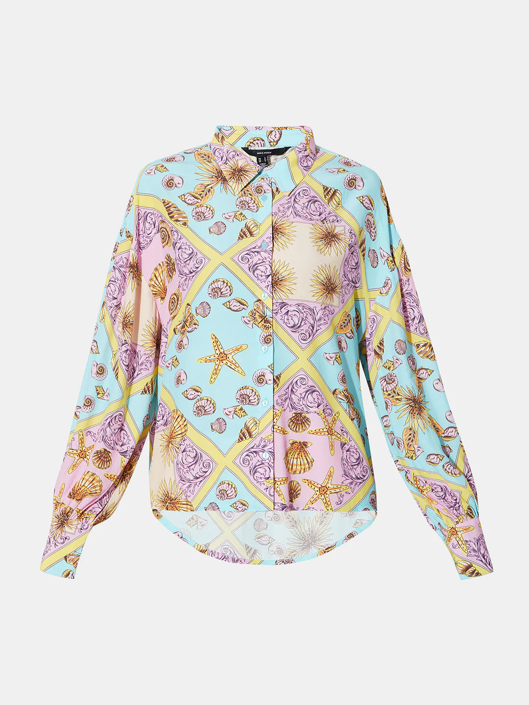 Purple Abstract Print Shirt - Image 7