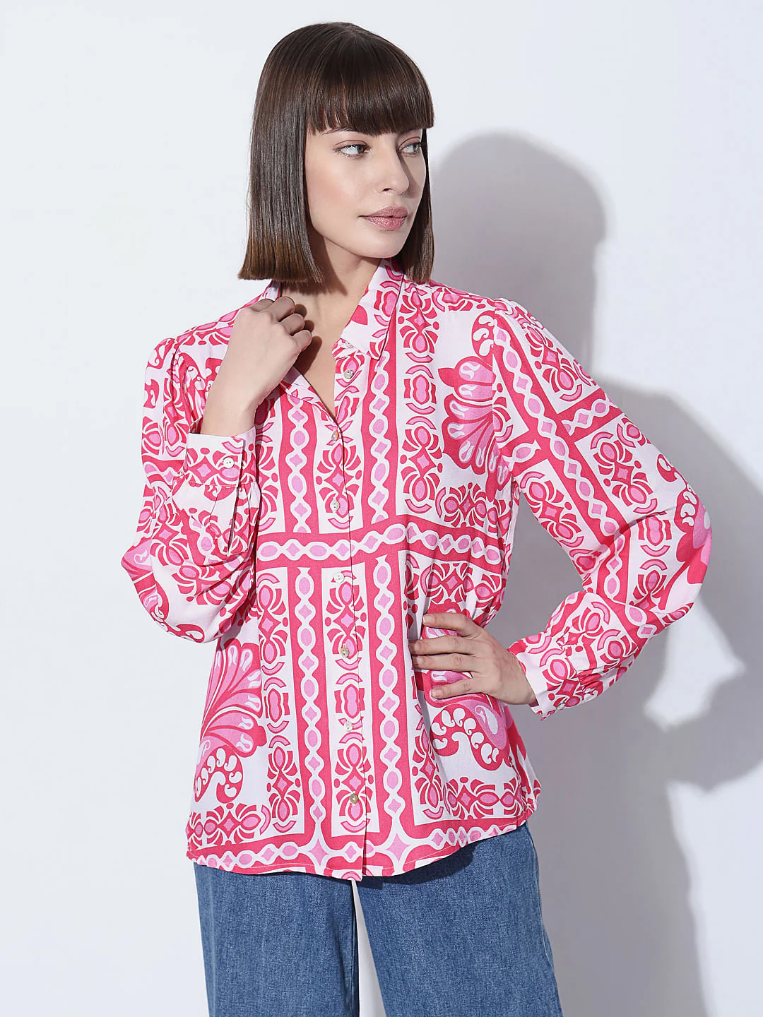 Pink Printed Shirt - Image 2