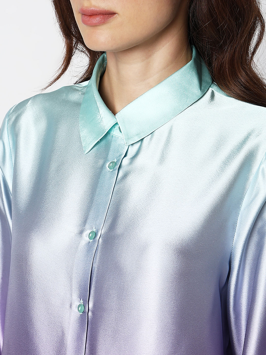 Purple Ombre Full Sleeves Shirt - Image 8