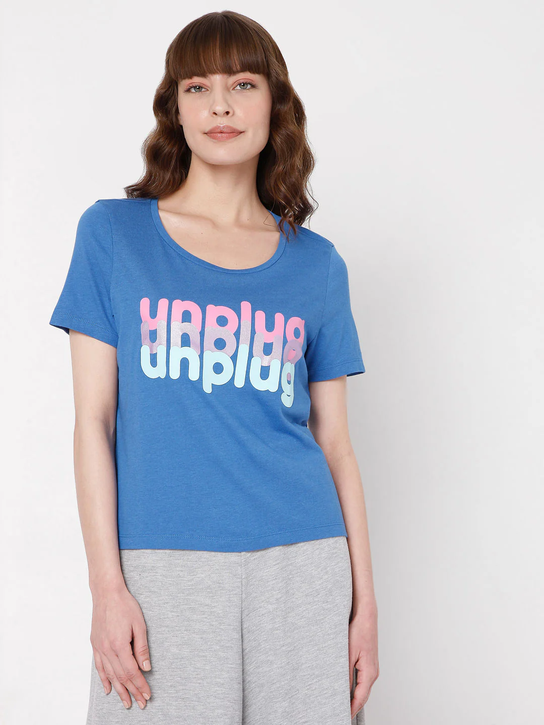 Blue Graphic Print T-Shirt - Image 2