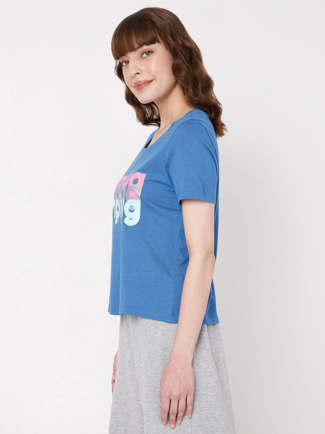 Blue Graphic Print T-Shirt - Image 3