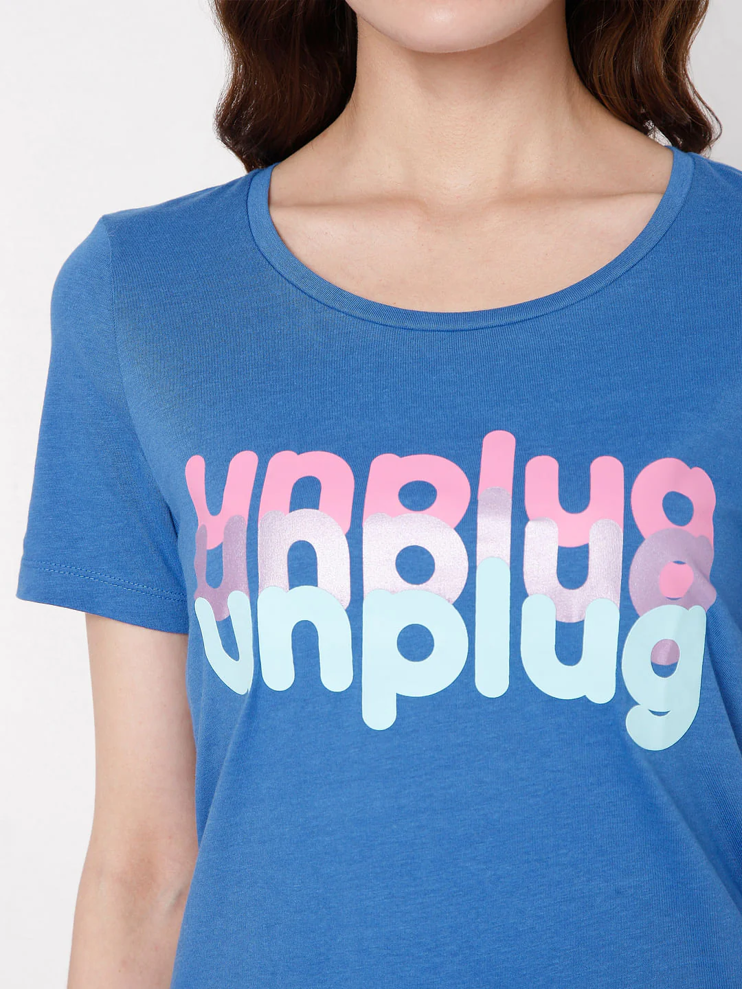 Blue Graphic Print T-Shirt - Image 6