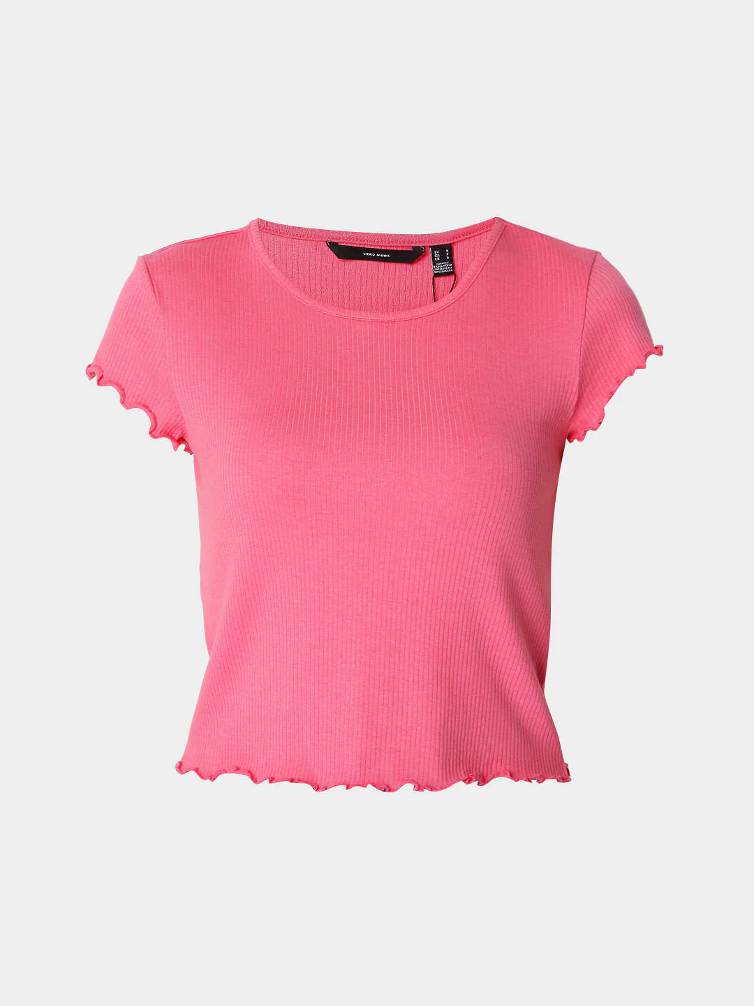 Pink Rib Knit Top - Image 7