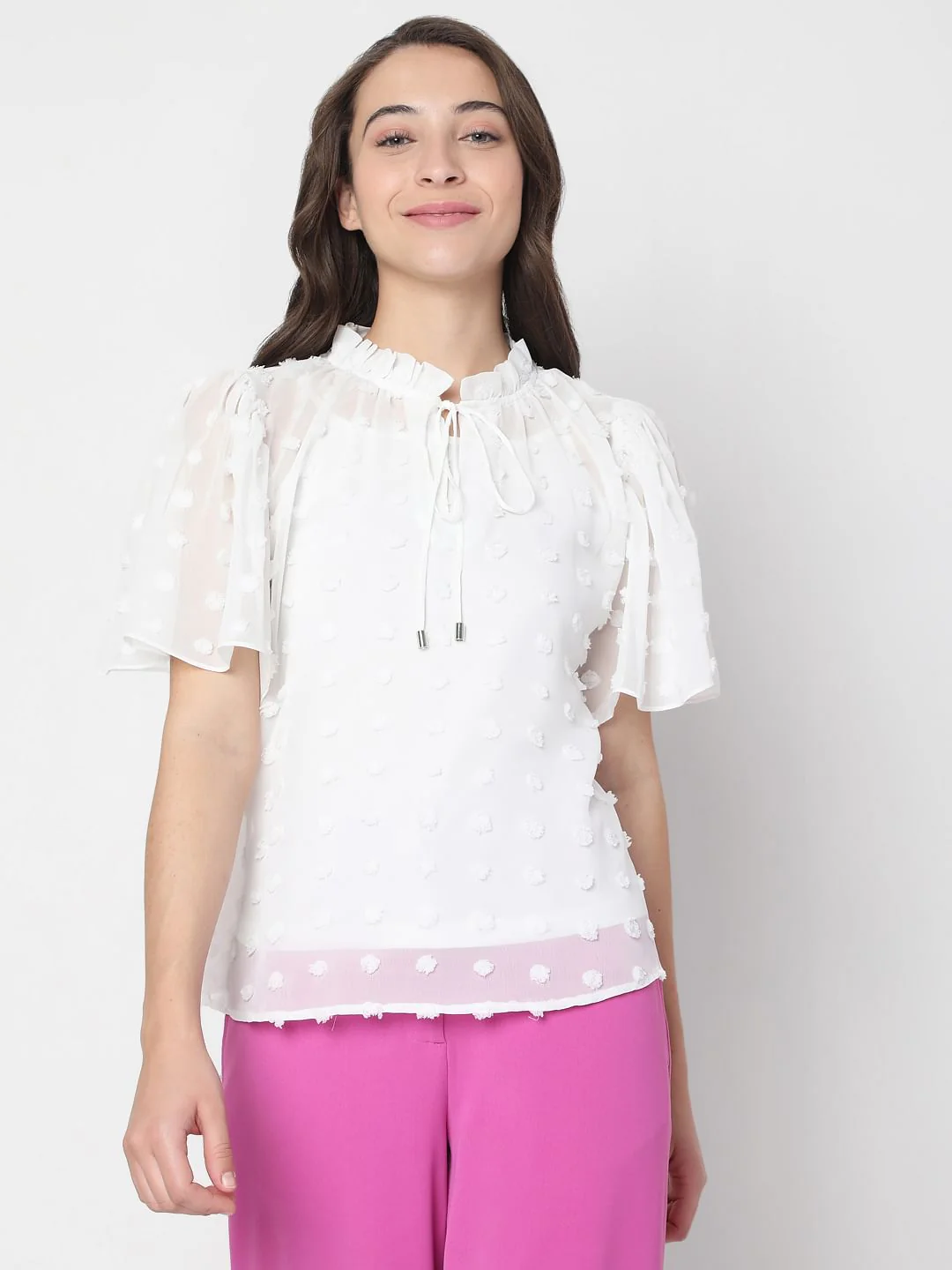 White Dobby Top - Image 2