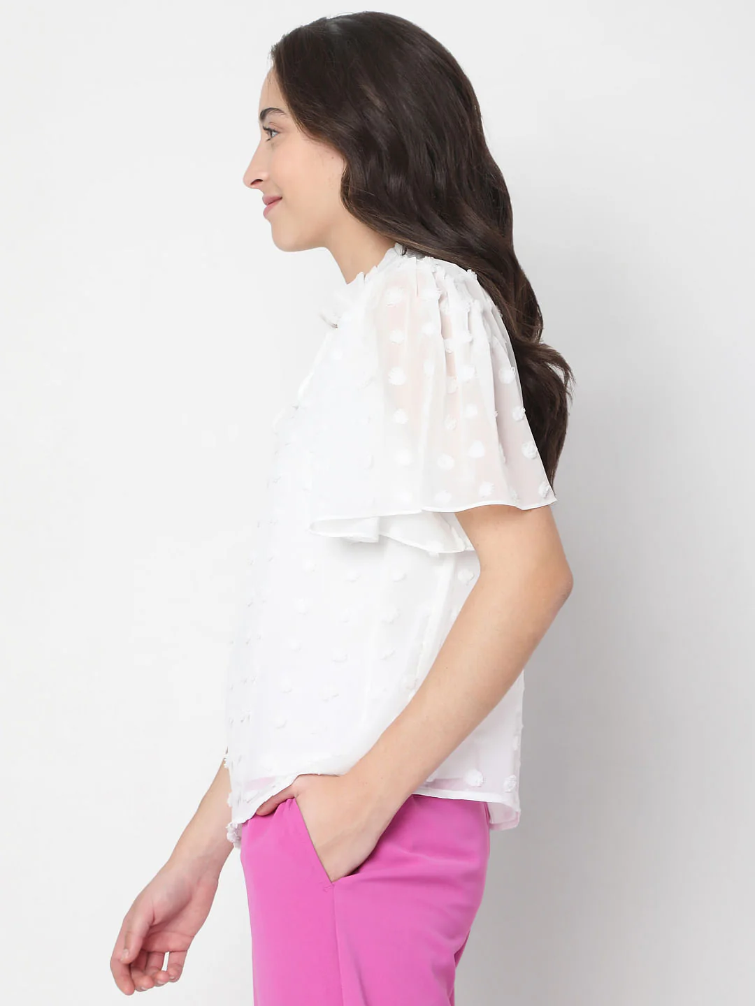 White Dobby Top - Image 3