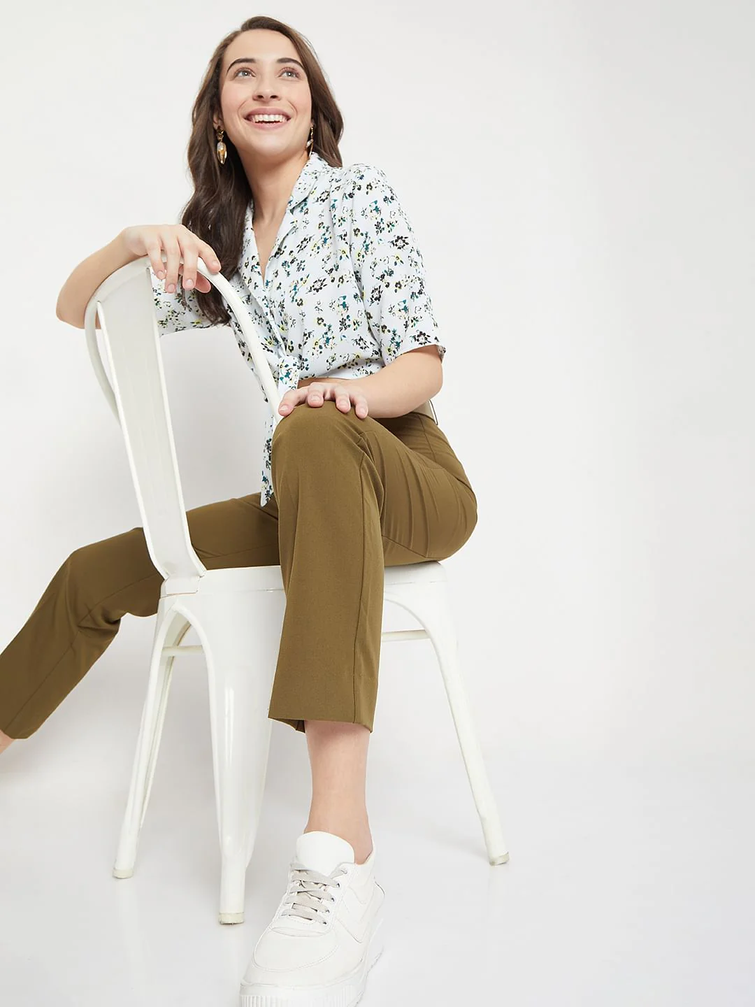 Green High Waist Trousers