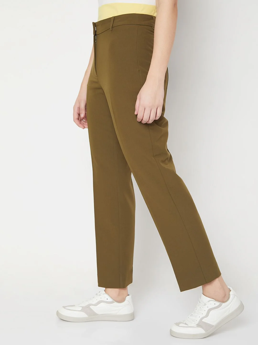 Green High Waist Trousers - Image 3