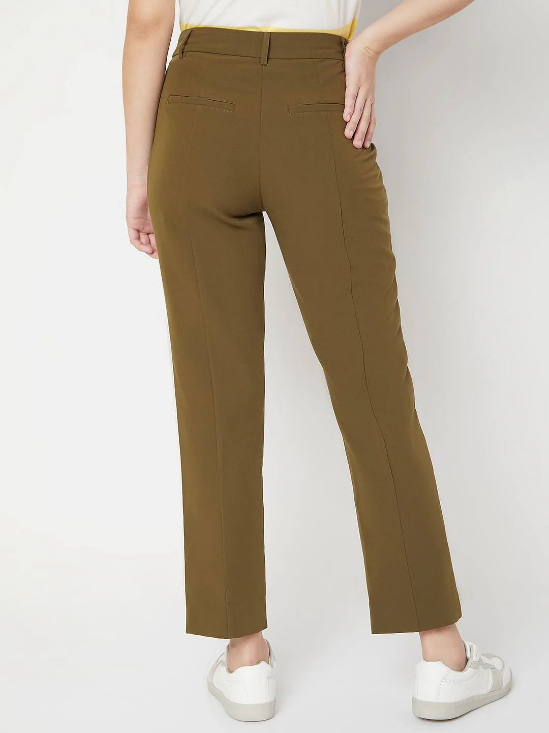 Green High Waist Trousers - Image 4