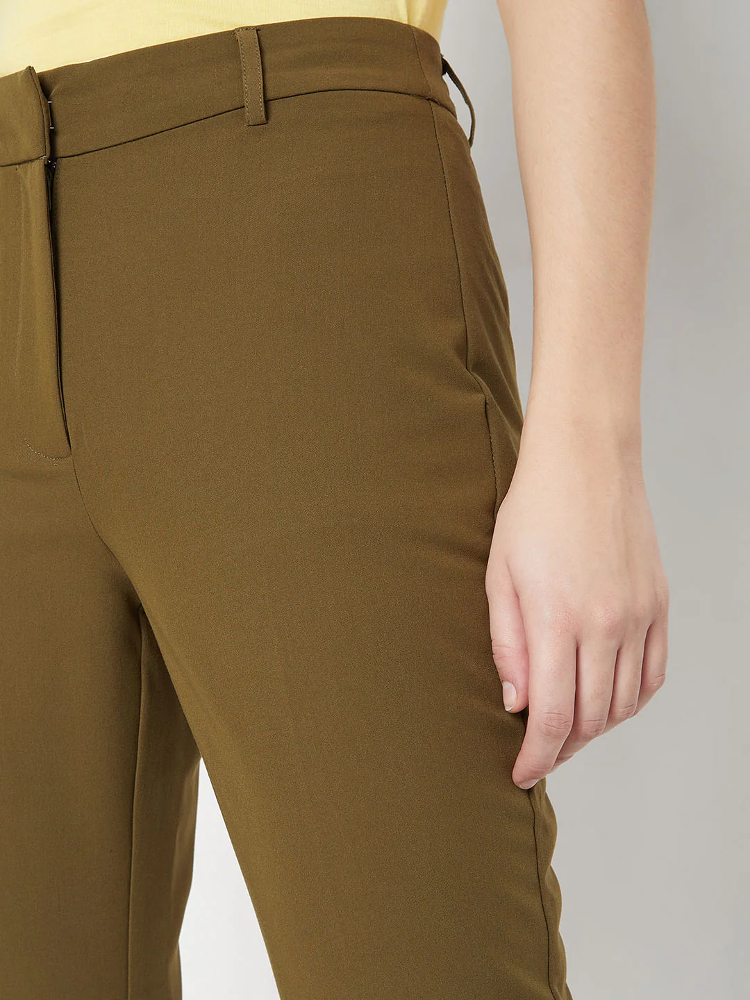 Green High Waist Trousers - Image 5