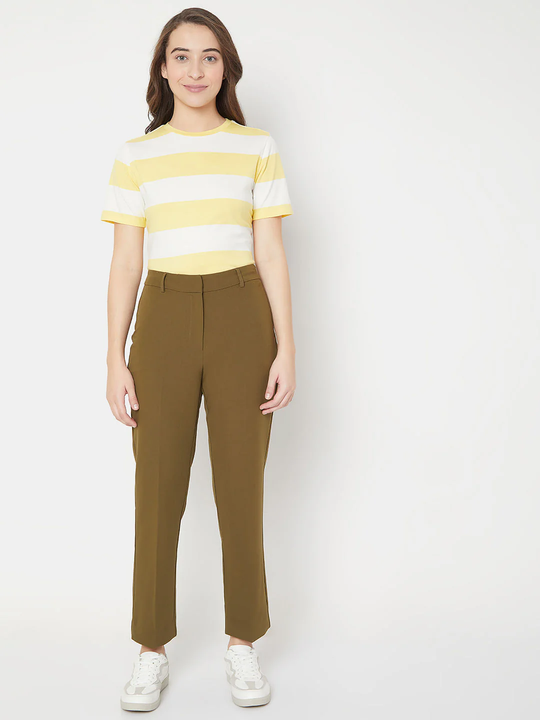 Green High Waist Trousers - Image 6
