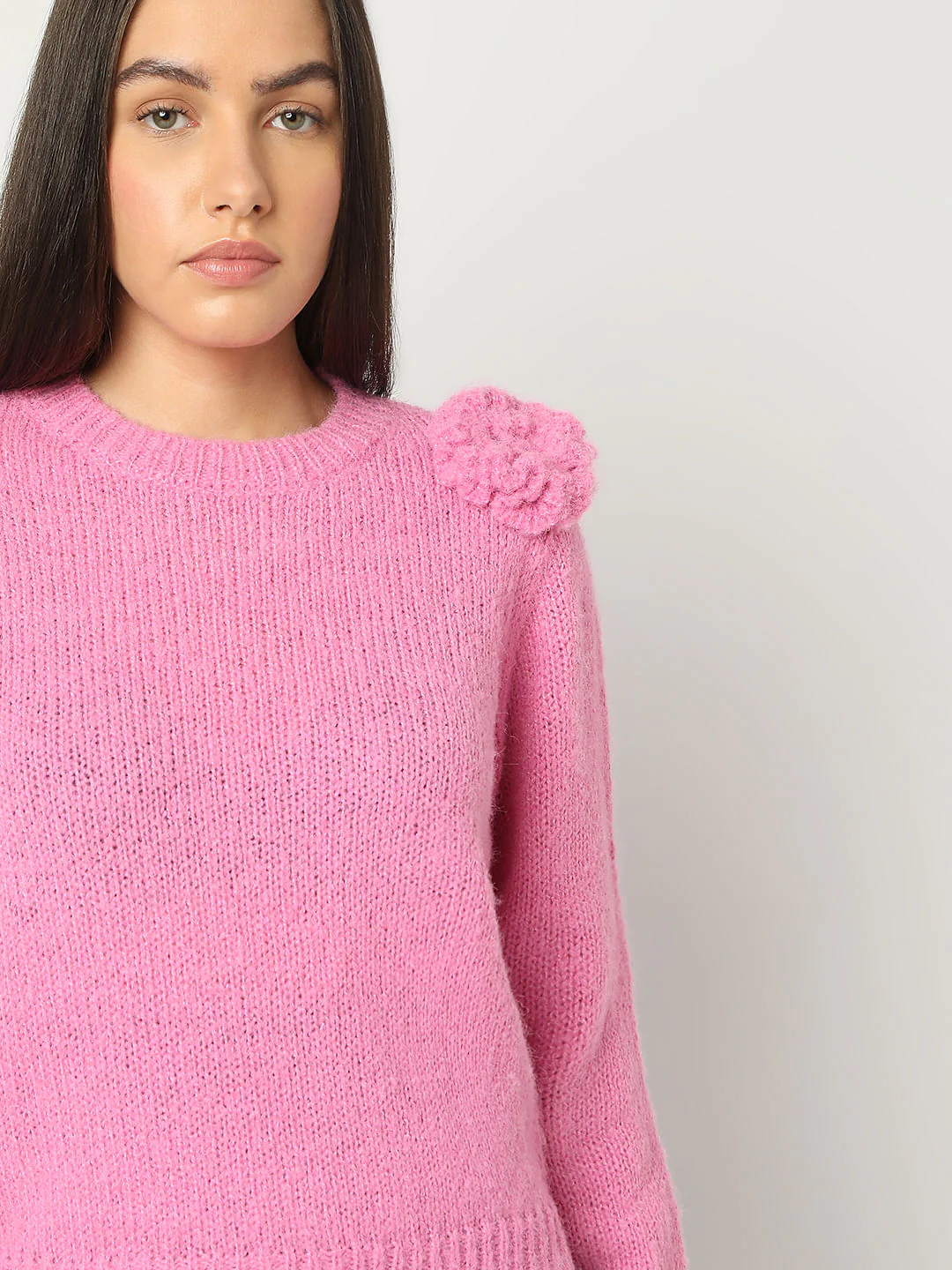 Pink Short Knit Pullover - Image 6