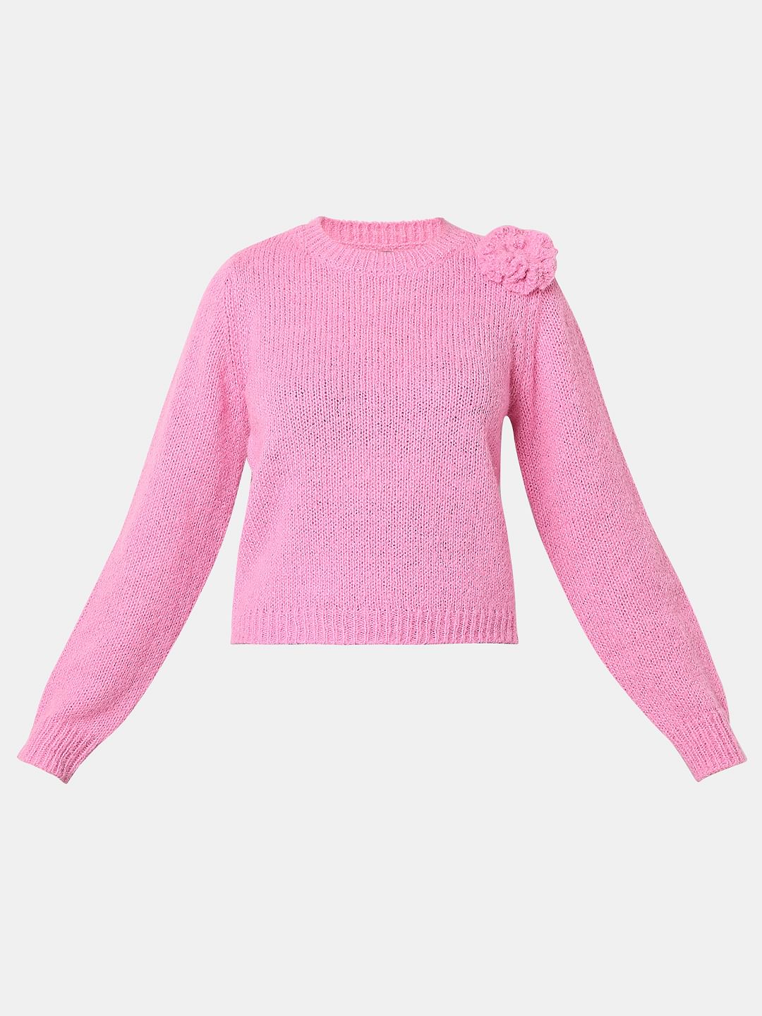 Pink Short Knit Pullover - Image 7