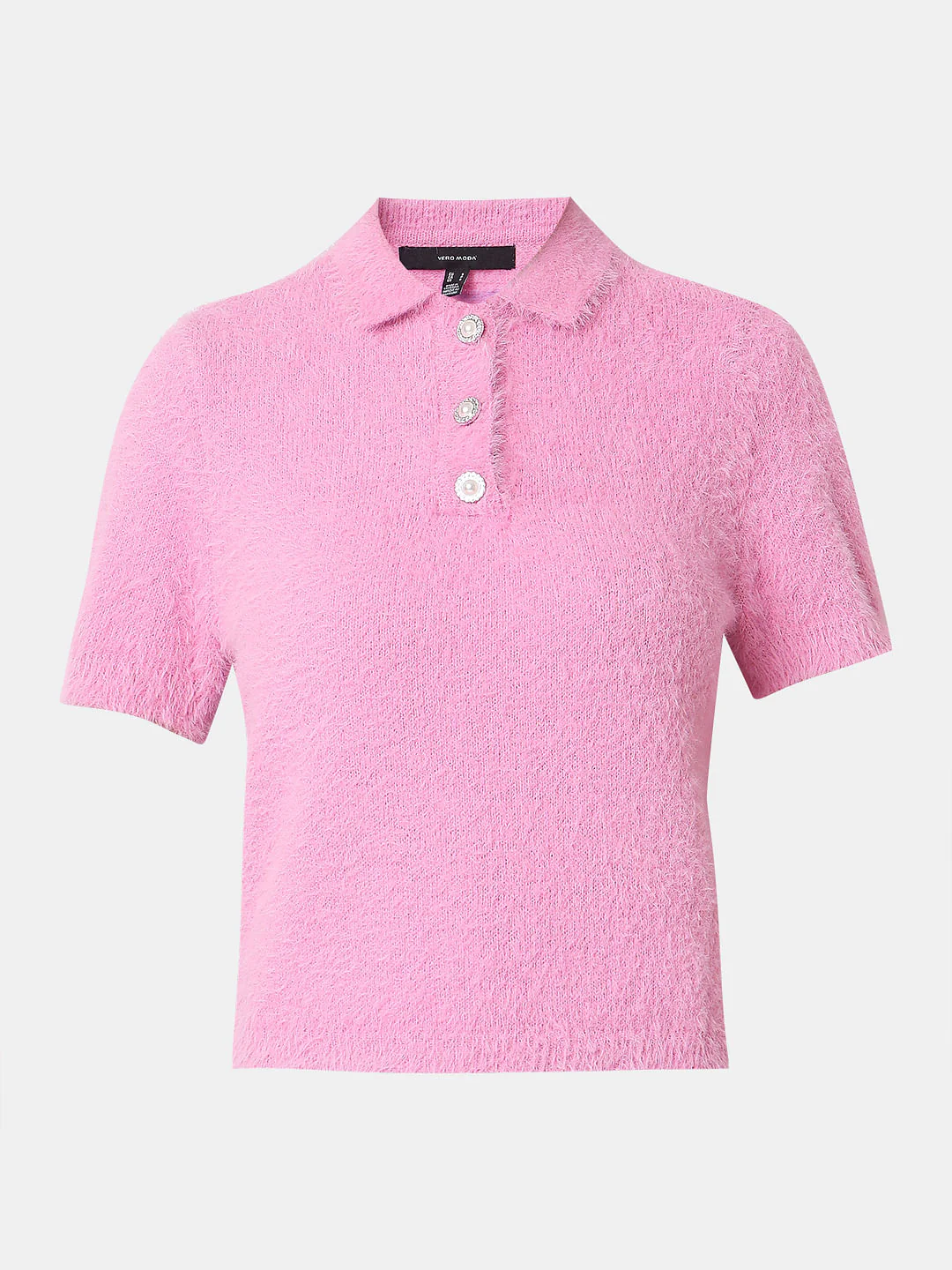 Pink Polo Neck Pullover - Image 7