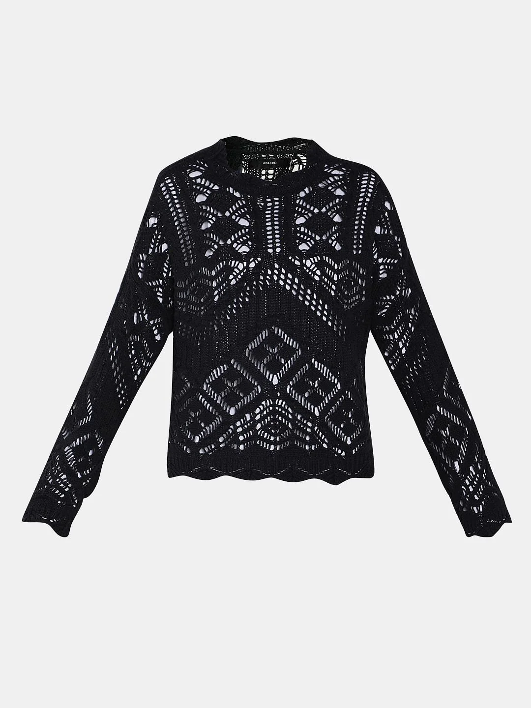 Black Crochet Pullover - Image 7