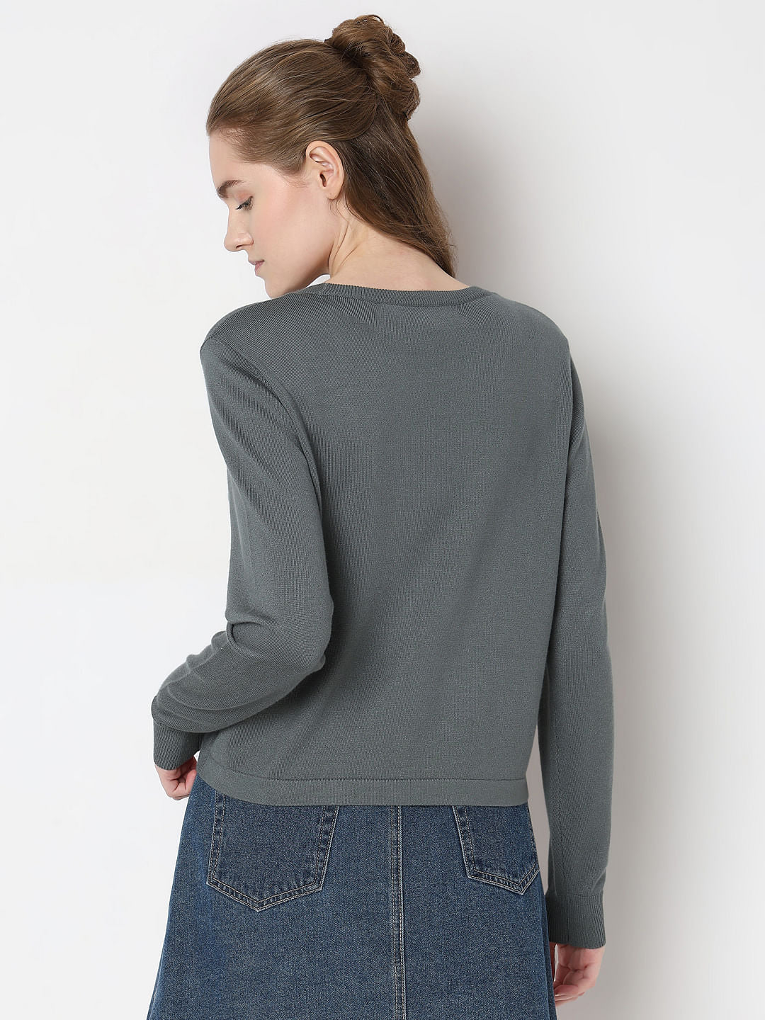 Dark Green Long Sleeve Pullover - Image 4