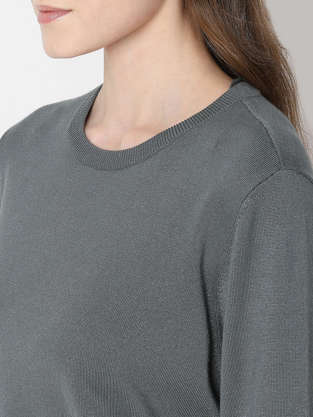 Dark Green Long Sleeve Pullover - Image 8