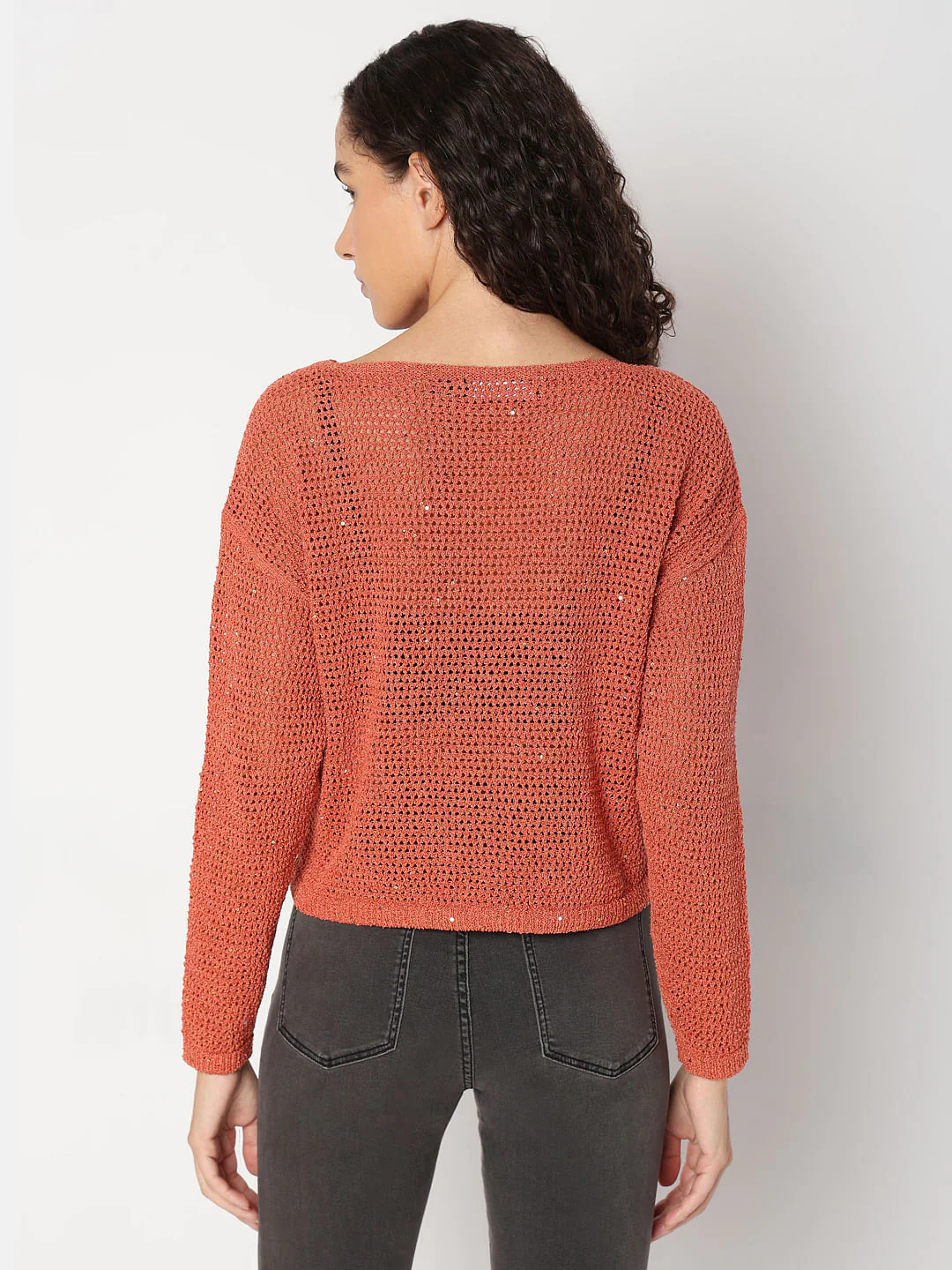 Red Boatneck Short Pullover - Image 4