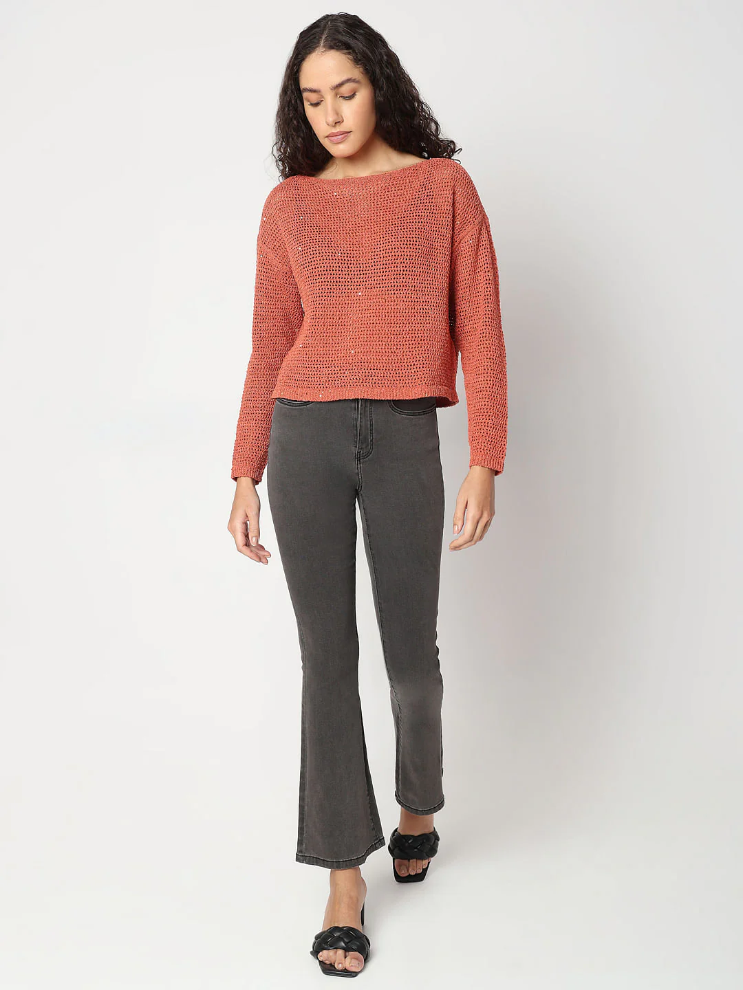 Red Boatneck Short Pullover - Image 5