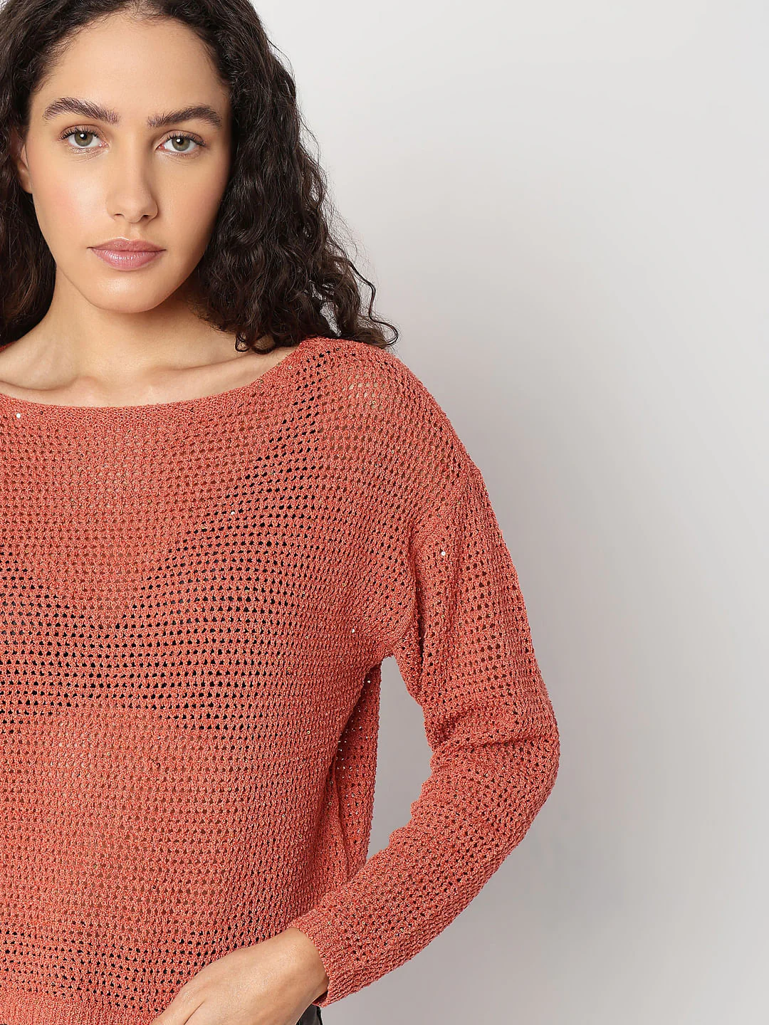 Red Boatneck Short Pullover - Image 6