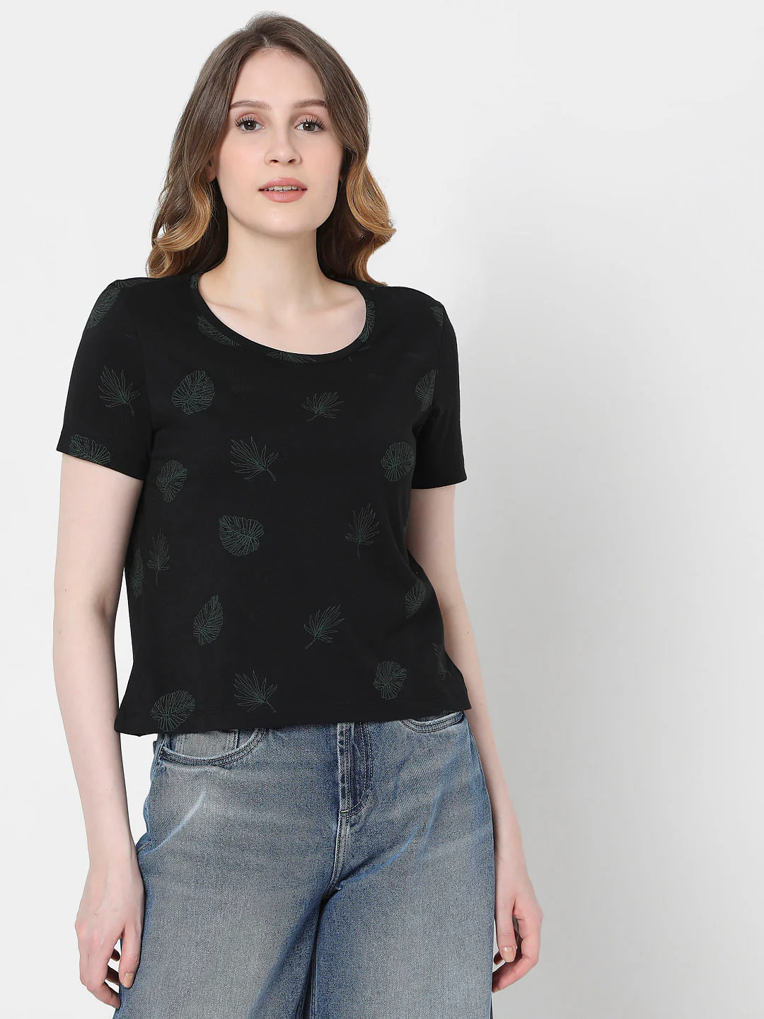 Black Printed T-Shirt - Image 2