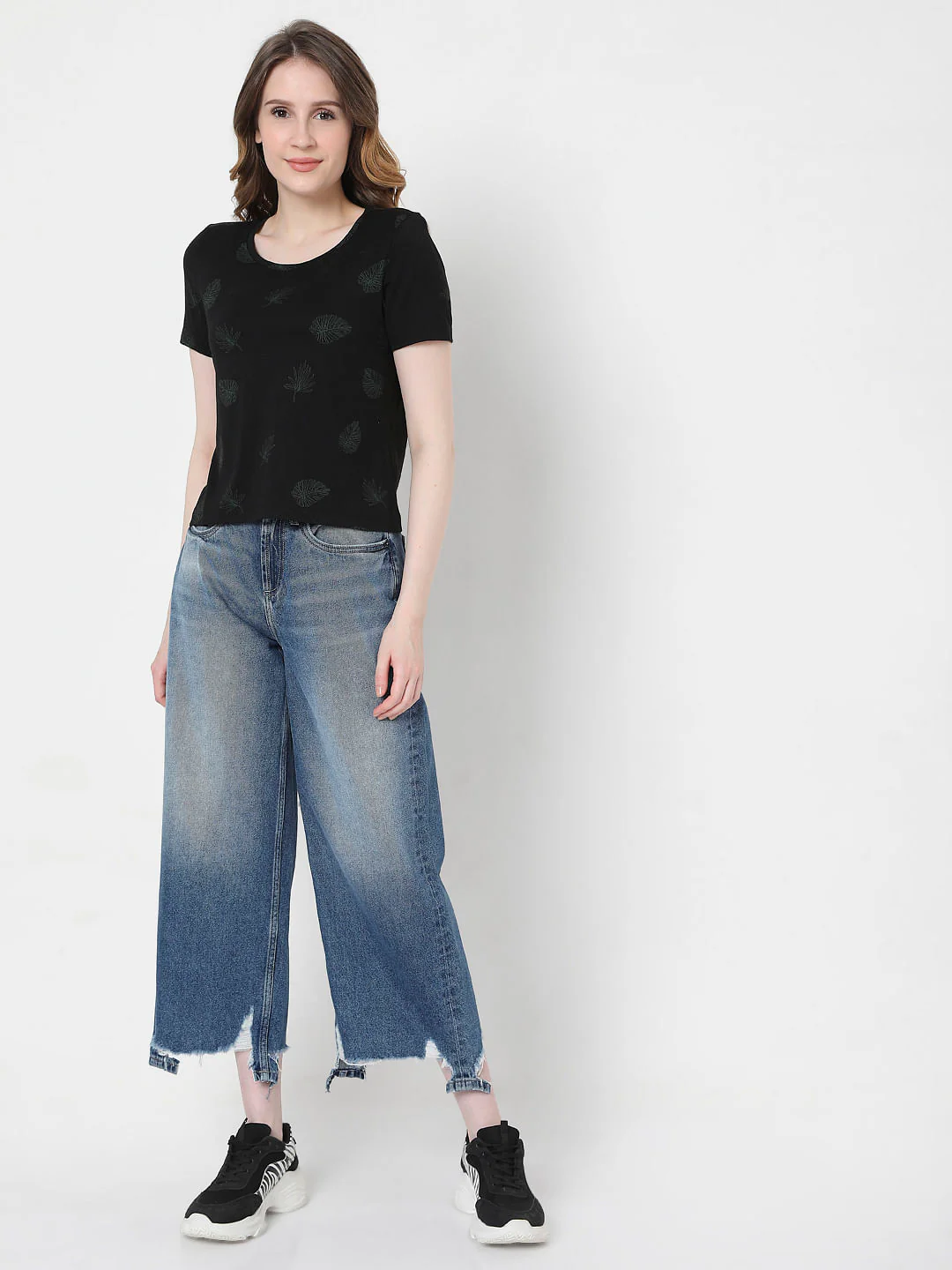 Black Printed T-Shirt - Image 5