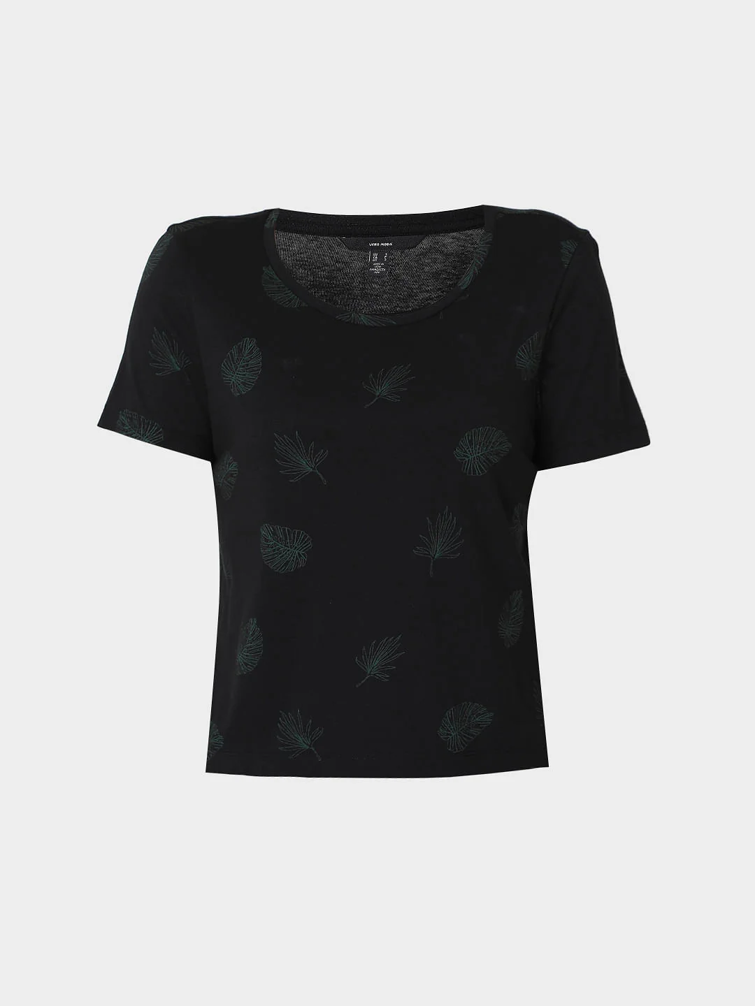 Black Printed T-Shirt - Image 7