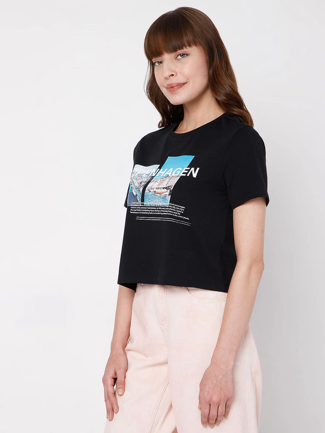 Black Graphic Print T-Shirt - Image 3
