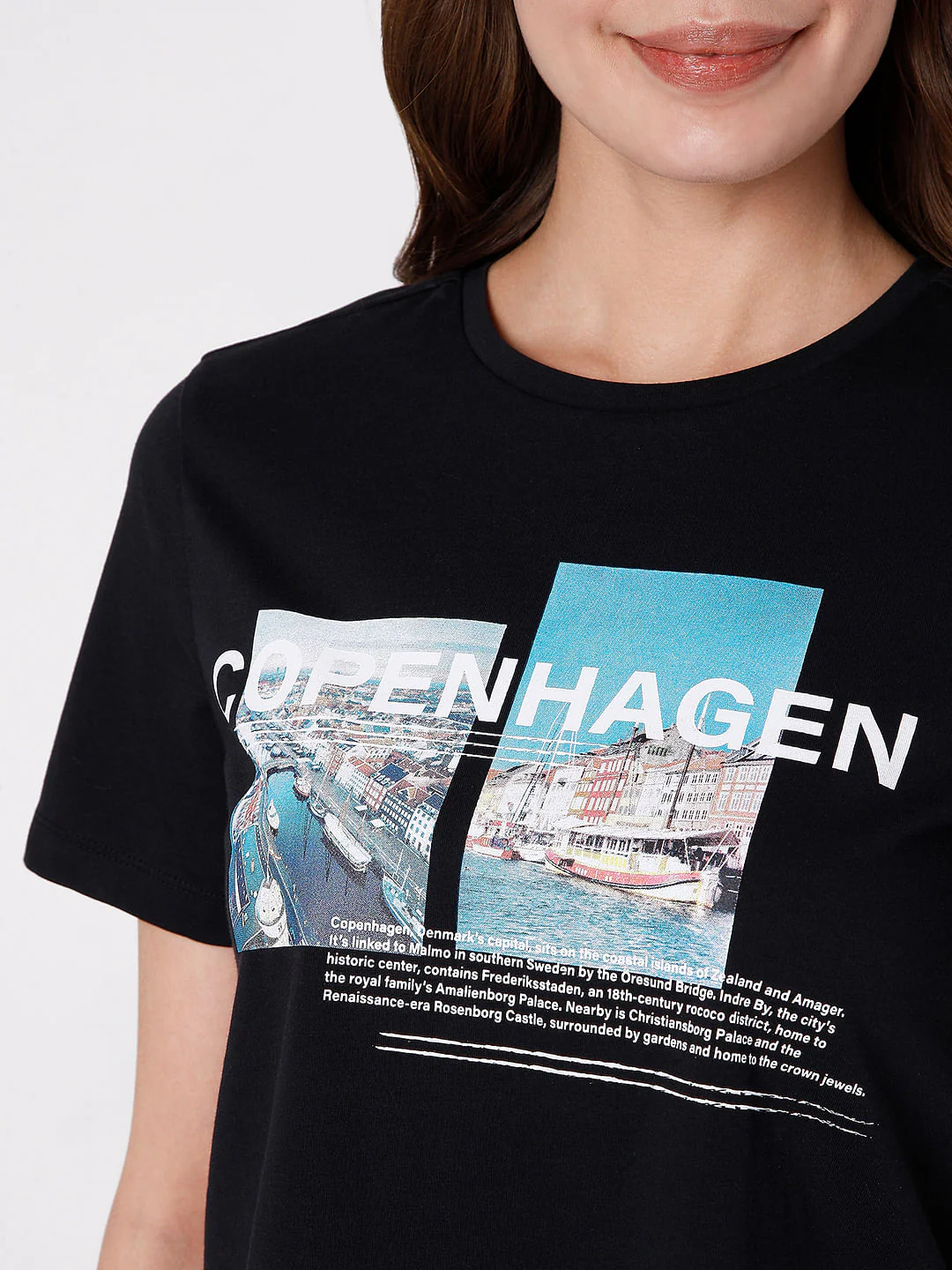 Black Graphic Print T-Shirt - Image 6