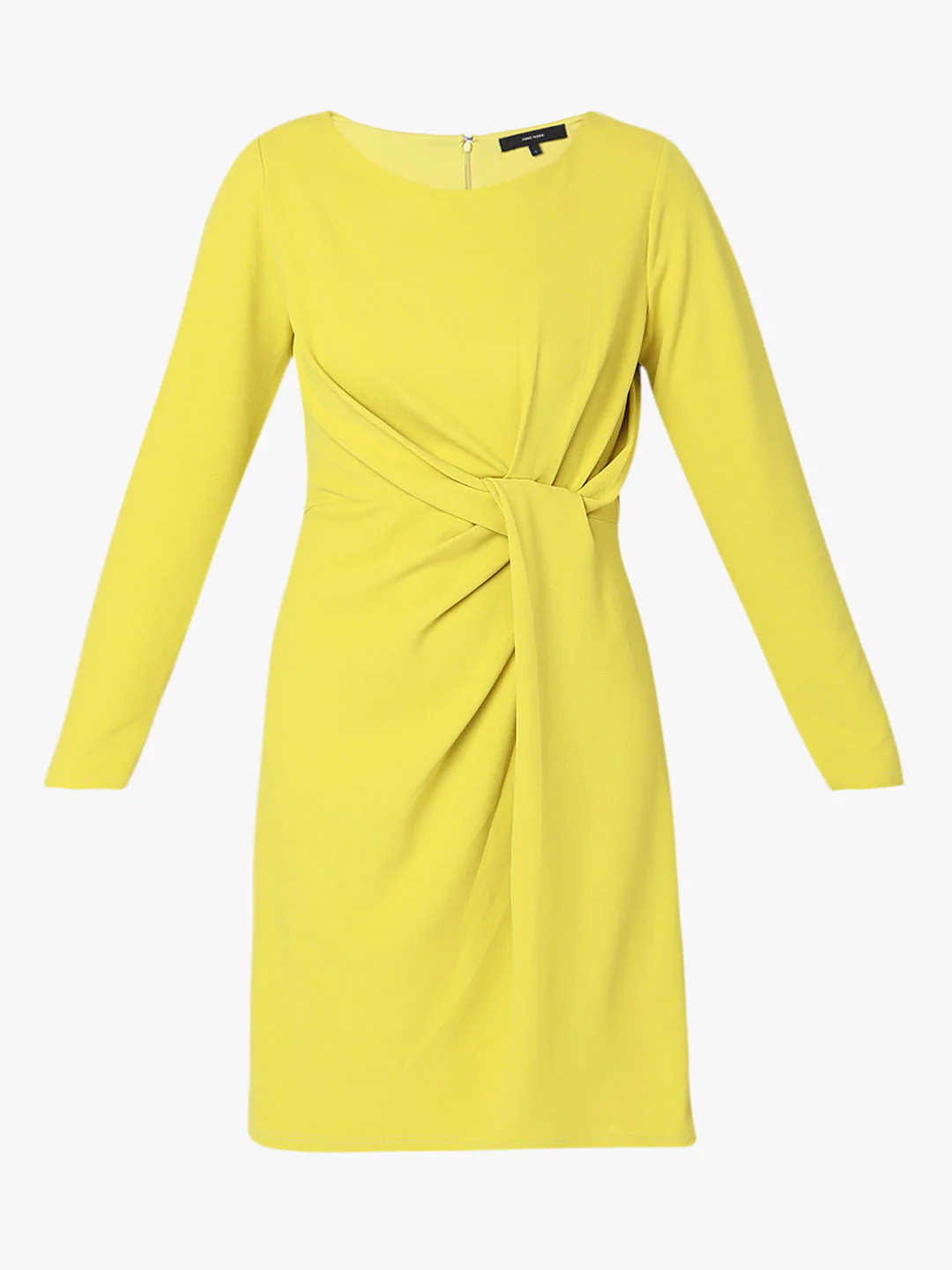 Lemon Yellow Twist Knot Shift Dress - Image 7