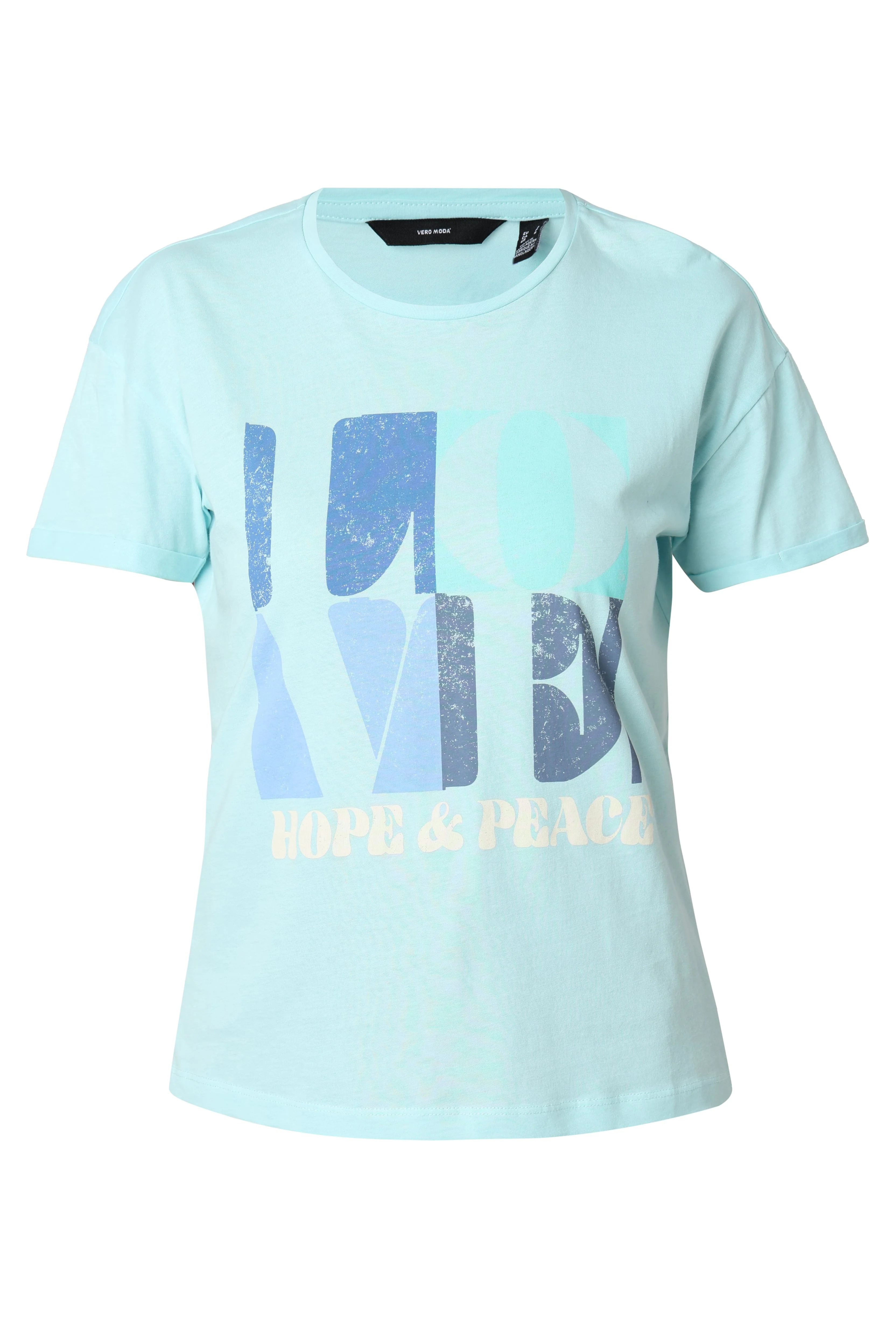 Blue Printed Cotton T-Shirt - Image 7