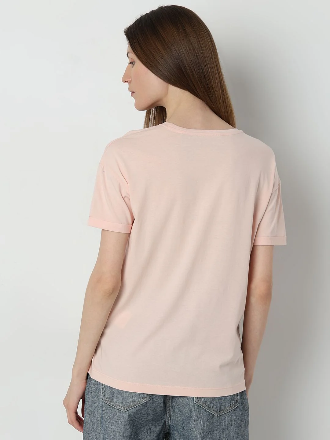 Pink Printed Cotton T-Shirt - Image 4