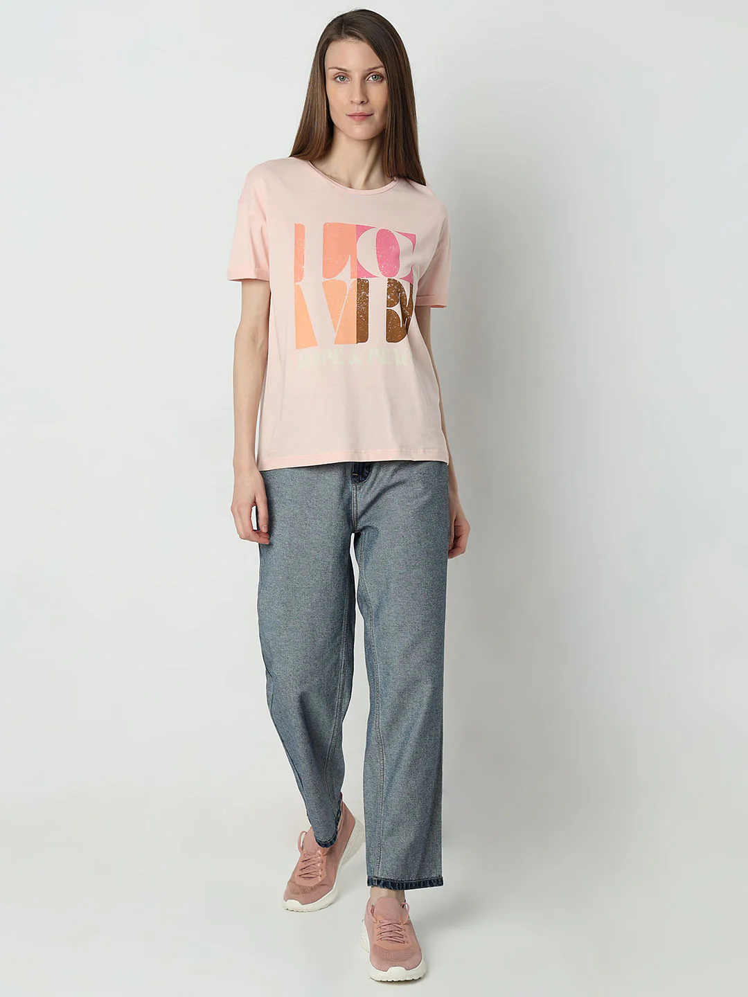 Pink Printed Cotton T-Shirt - Image 5