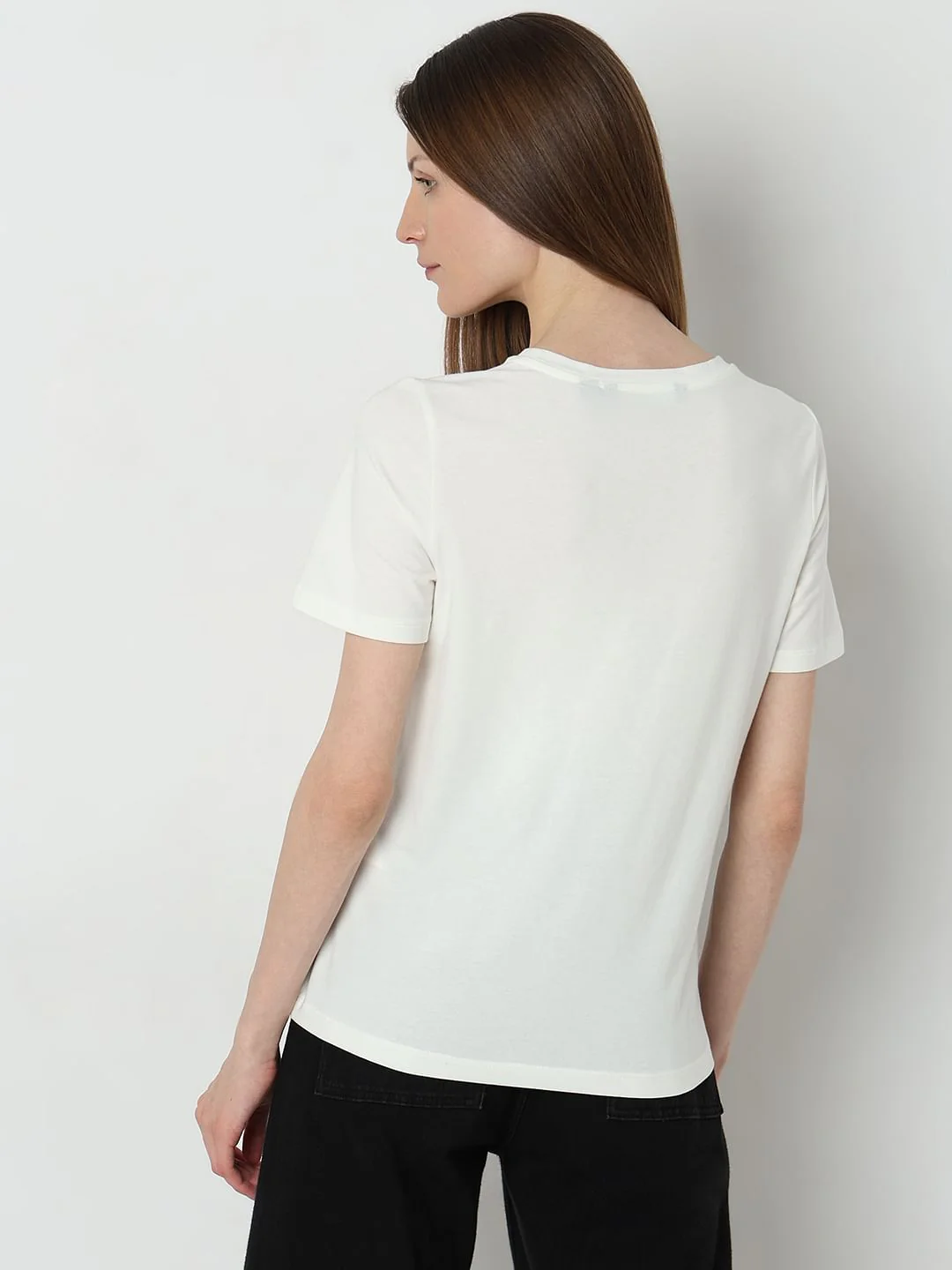 White Graphic Print T-Shirt - Image 4