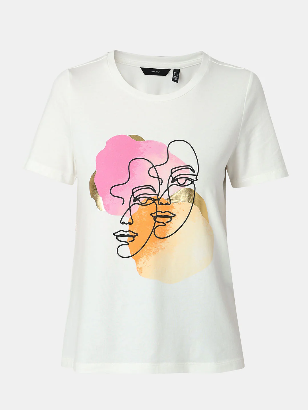 White Graphic Print T-Shirt - Image 7