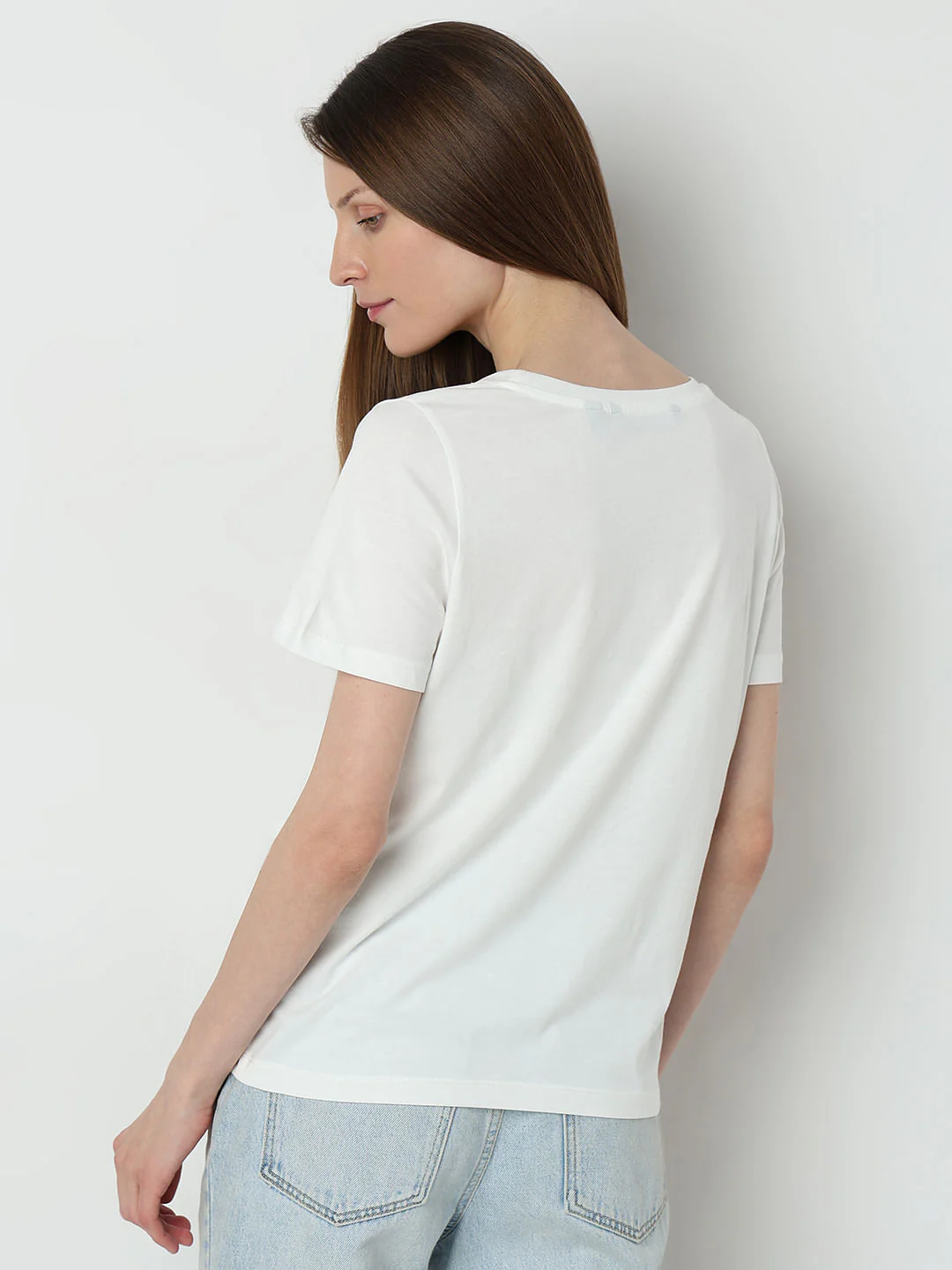 White Graphic Print T-Shirt - Image 4