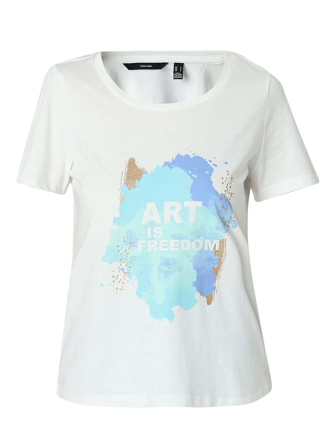 White Graphic Print T-Shirt - Image 7