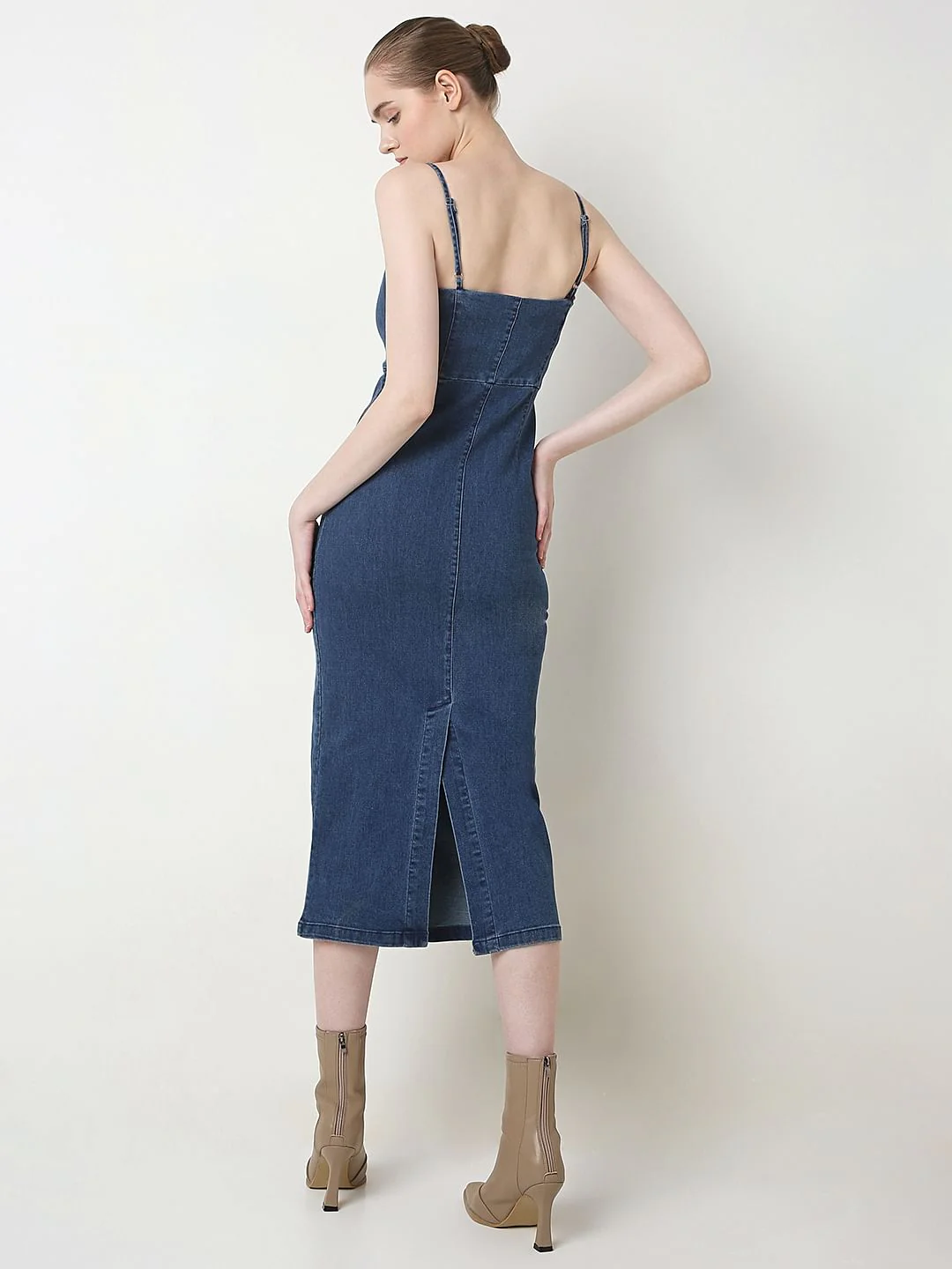 Blue Denim Dress - Image 4