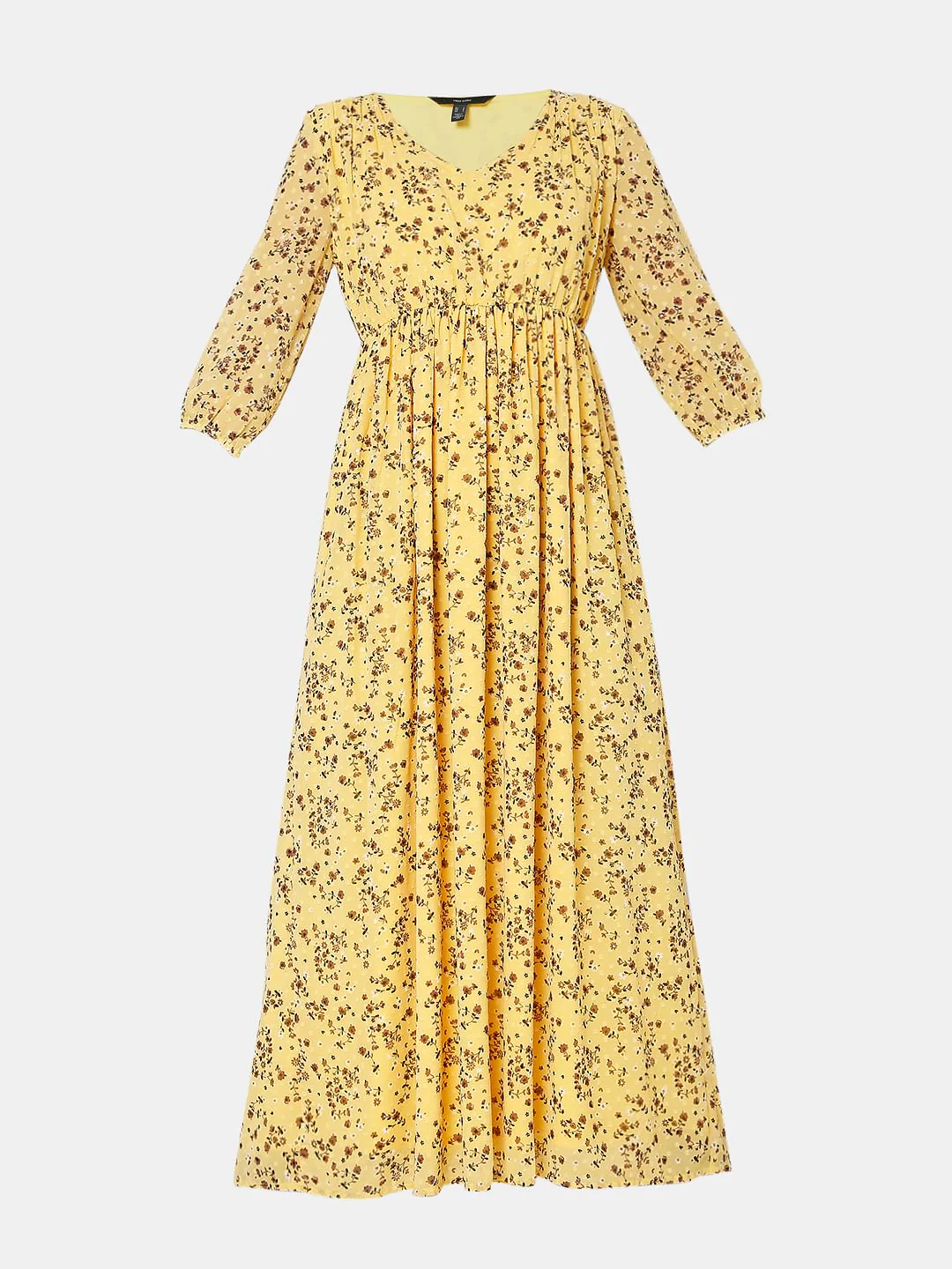 Yellow Floral Maxi Dress - Image 6