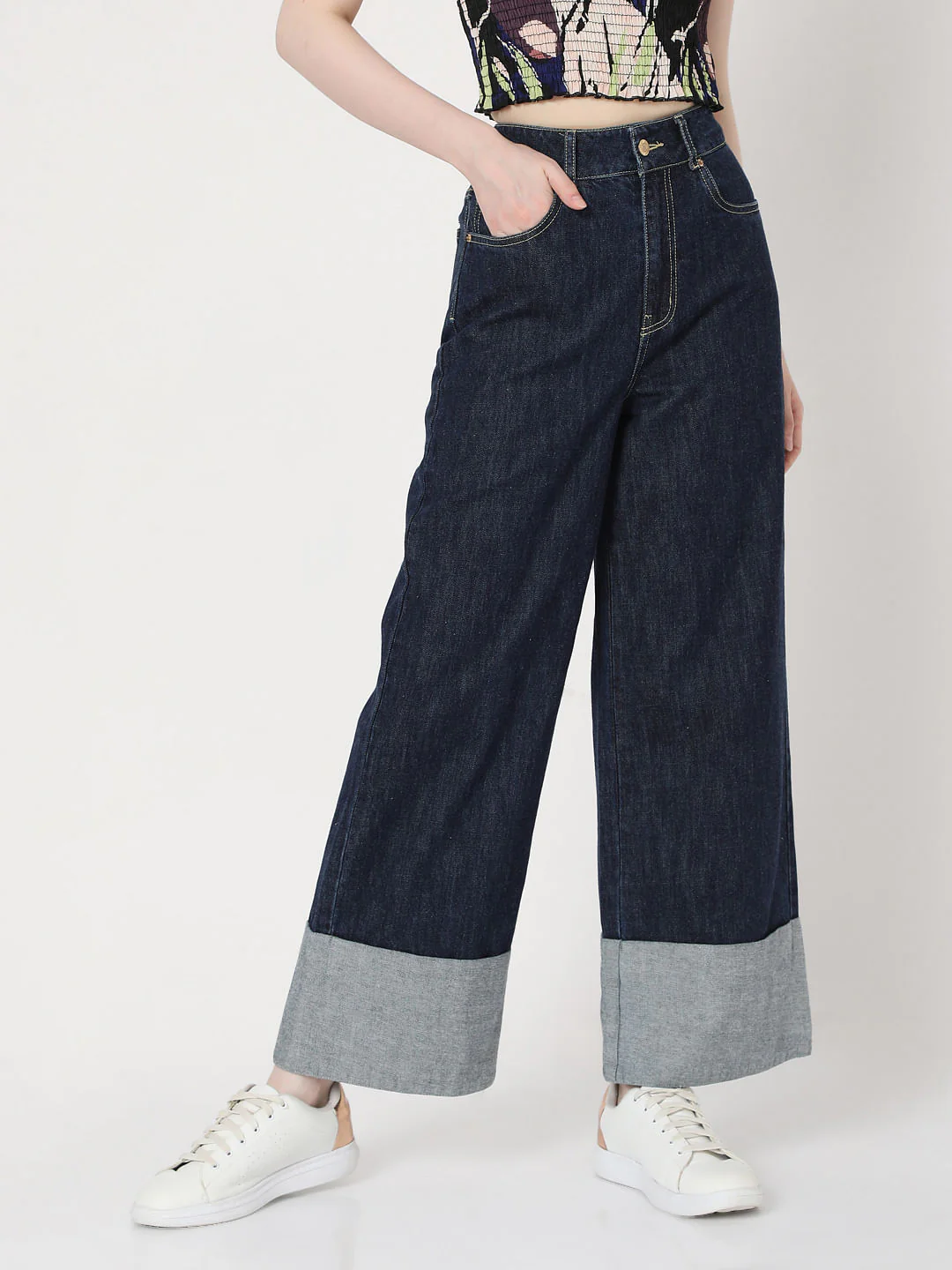 Blue High Rise Petra Bootcut Jeans - Image 2