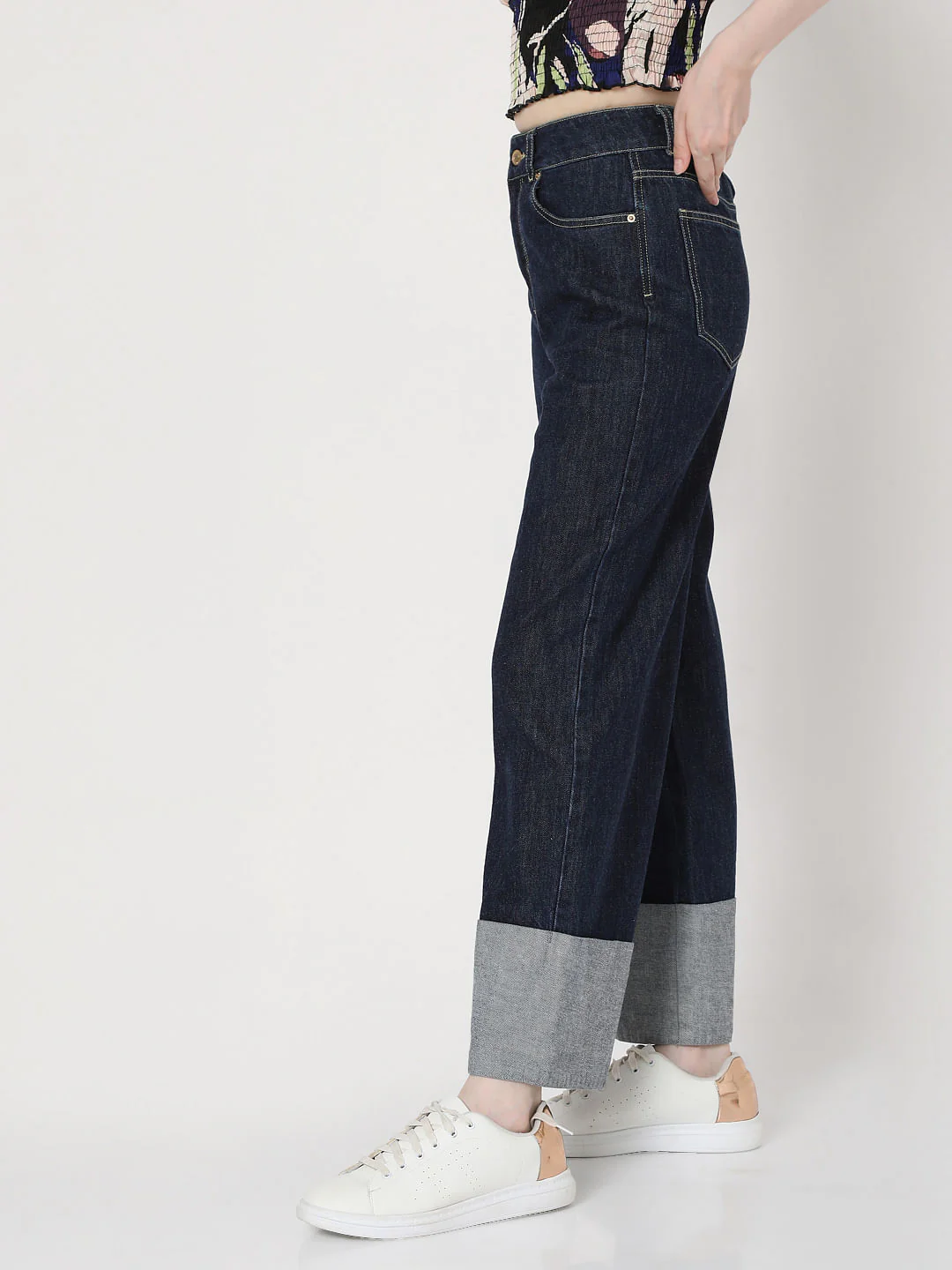 Blue High Rise Petra Bootcut Jeans - Image 3