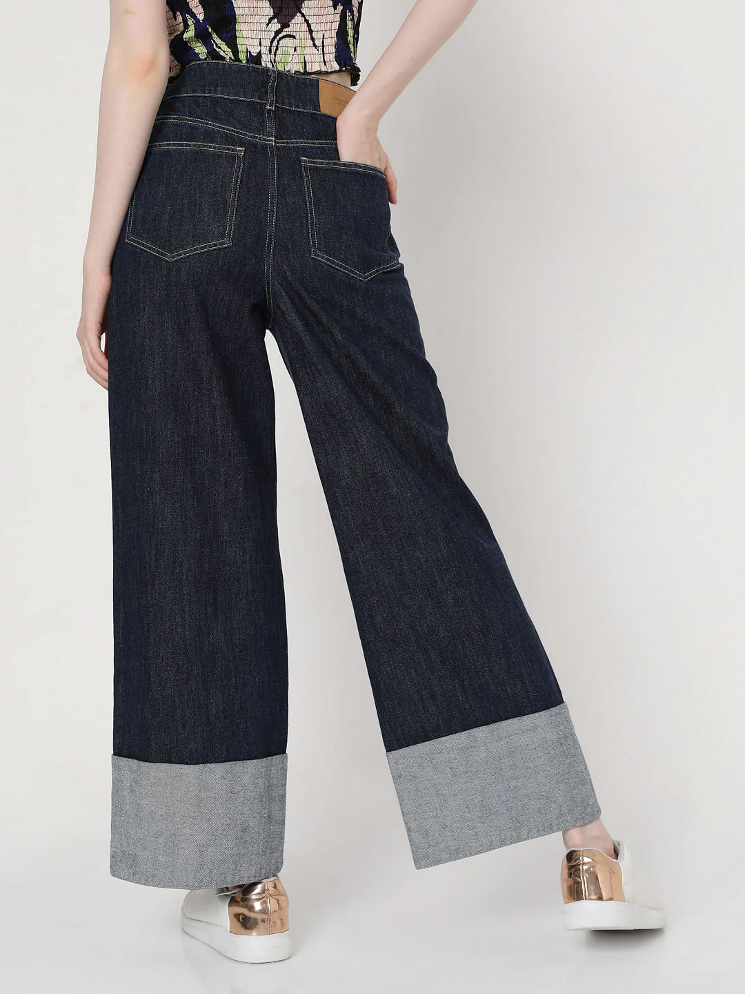 Blue High Rise Petra Bootcut Jeans - Image 4